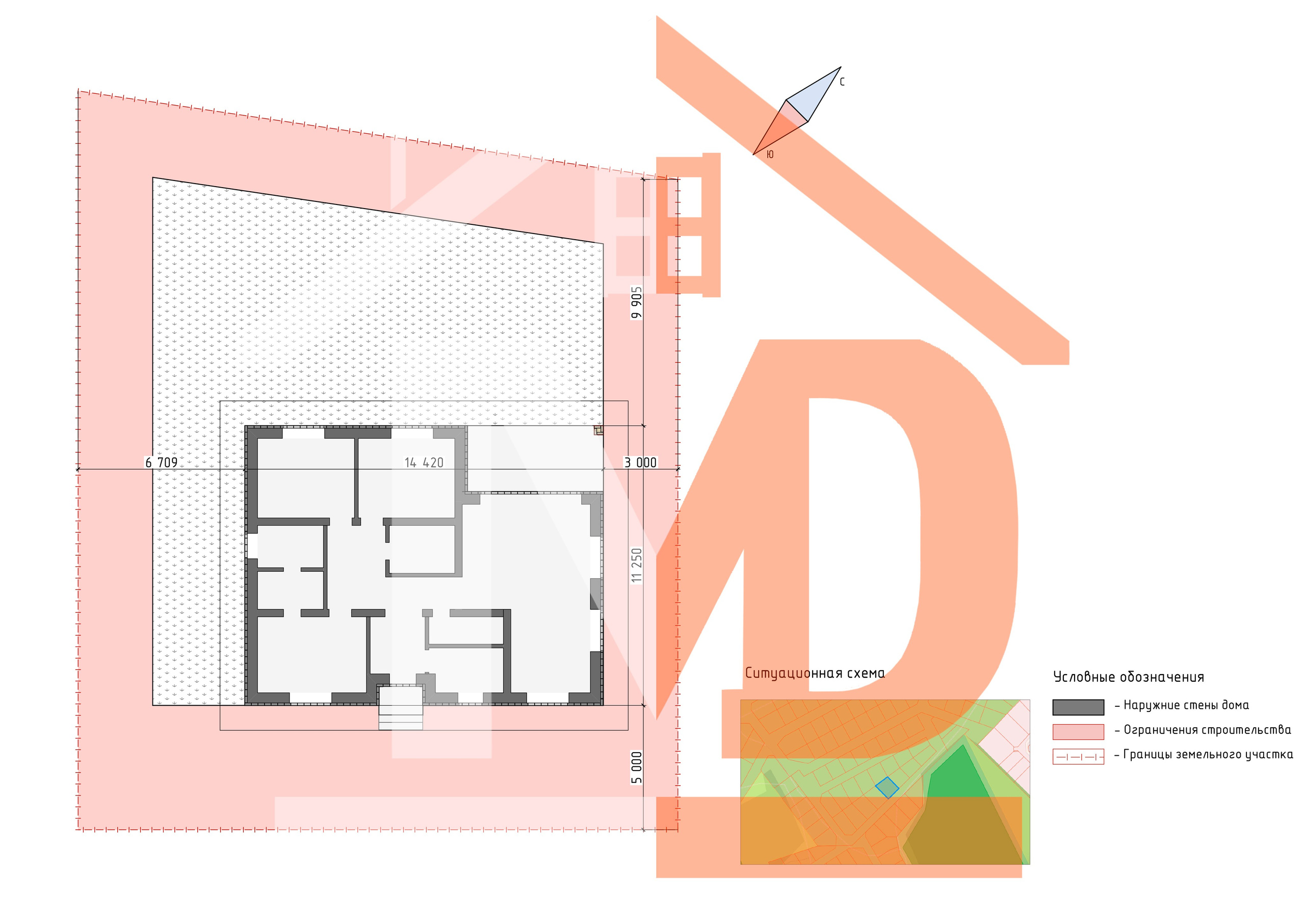 План дома — чёткая планировка комнат и зон.