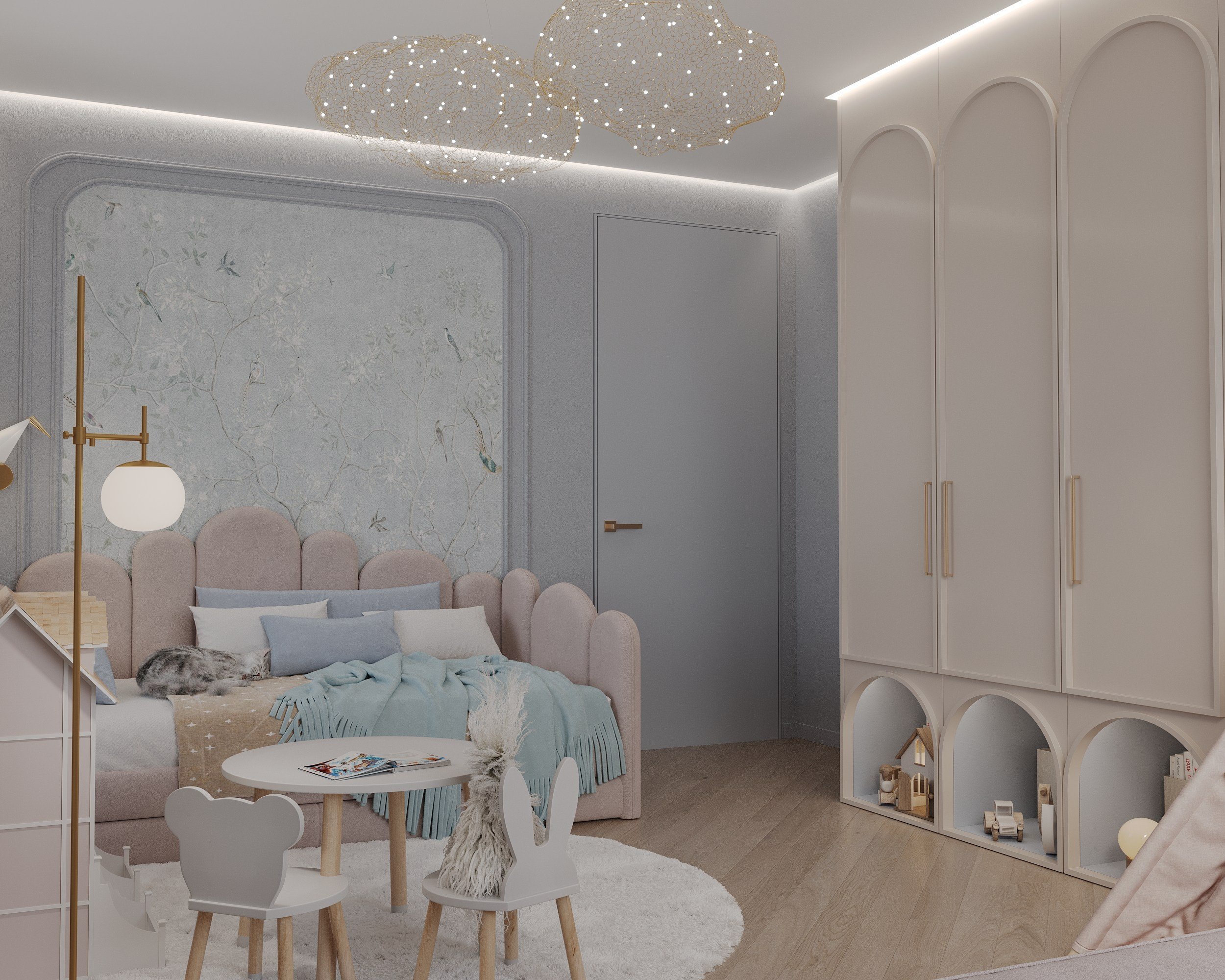 Квартира (санузел+детская комната). Королёва Анастасия | 3D визуализатор