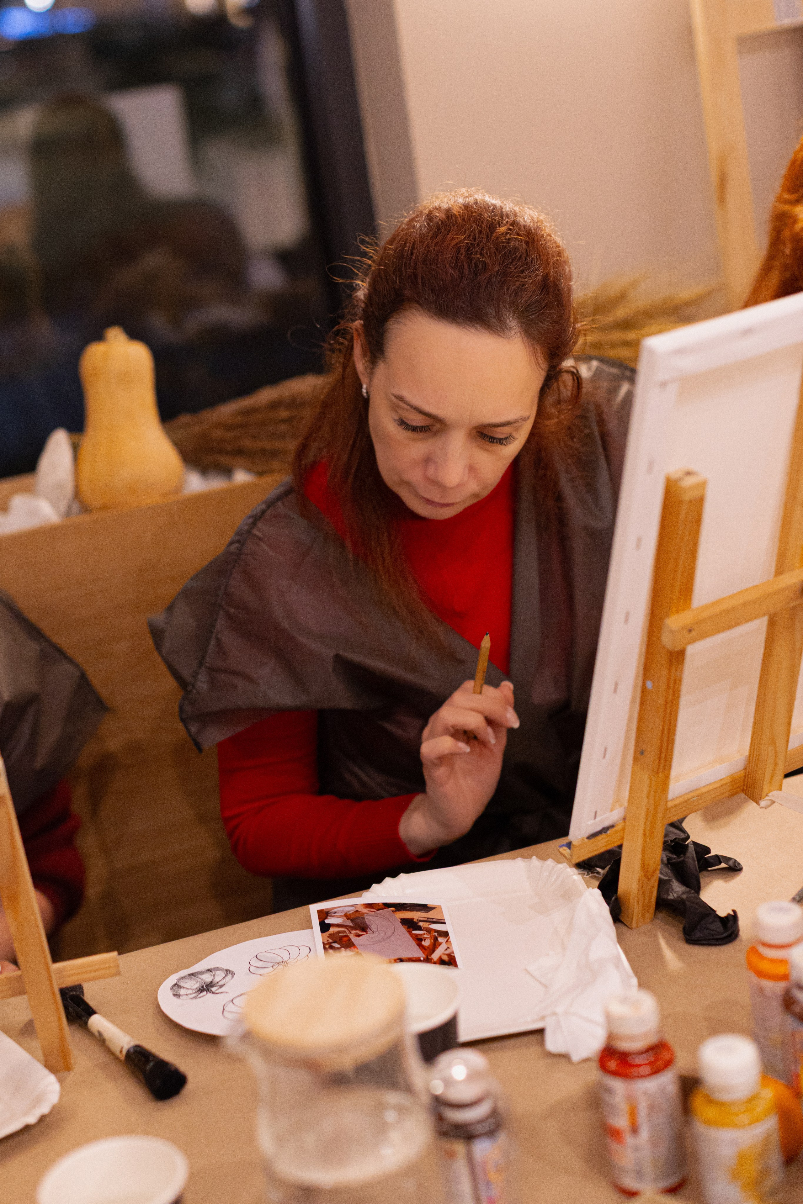 МК Тыква в кафе Здрасте. Анастасия Ракчеева Художник