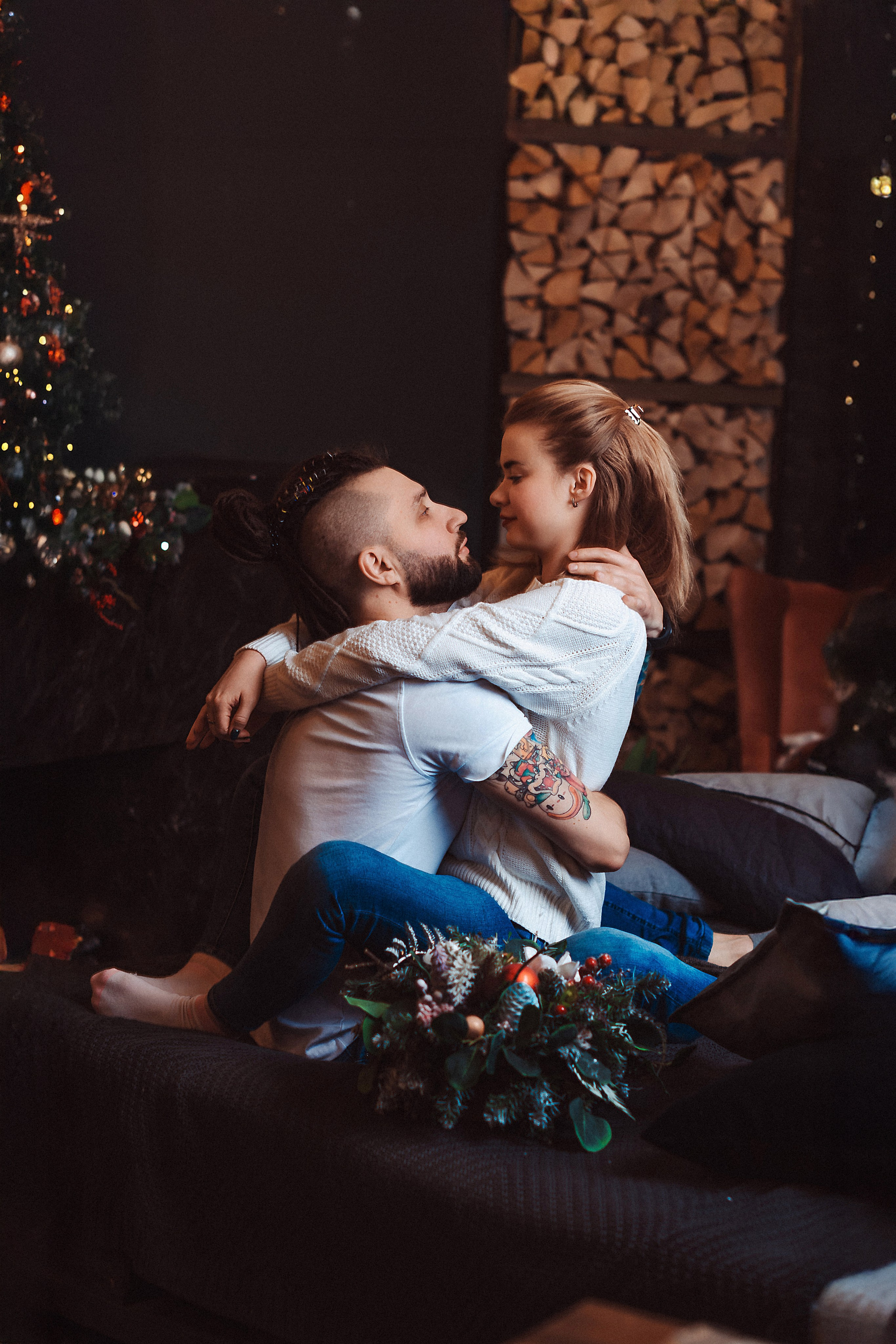 Новогодняя Love Story Виталии и Виталия. Фотограф Алиса Агафонова в Санкт-Петербурге