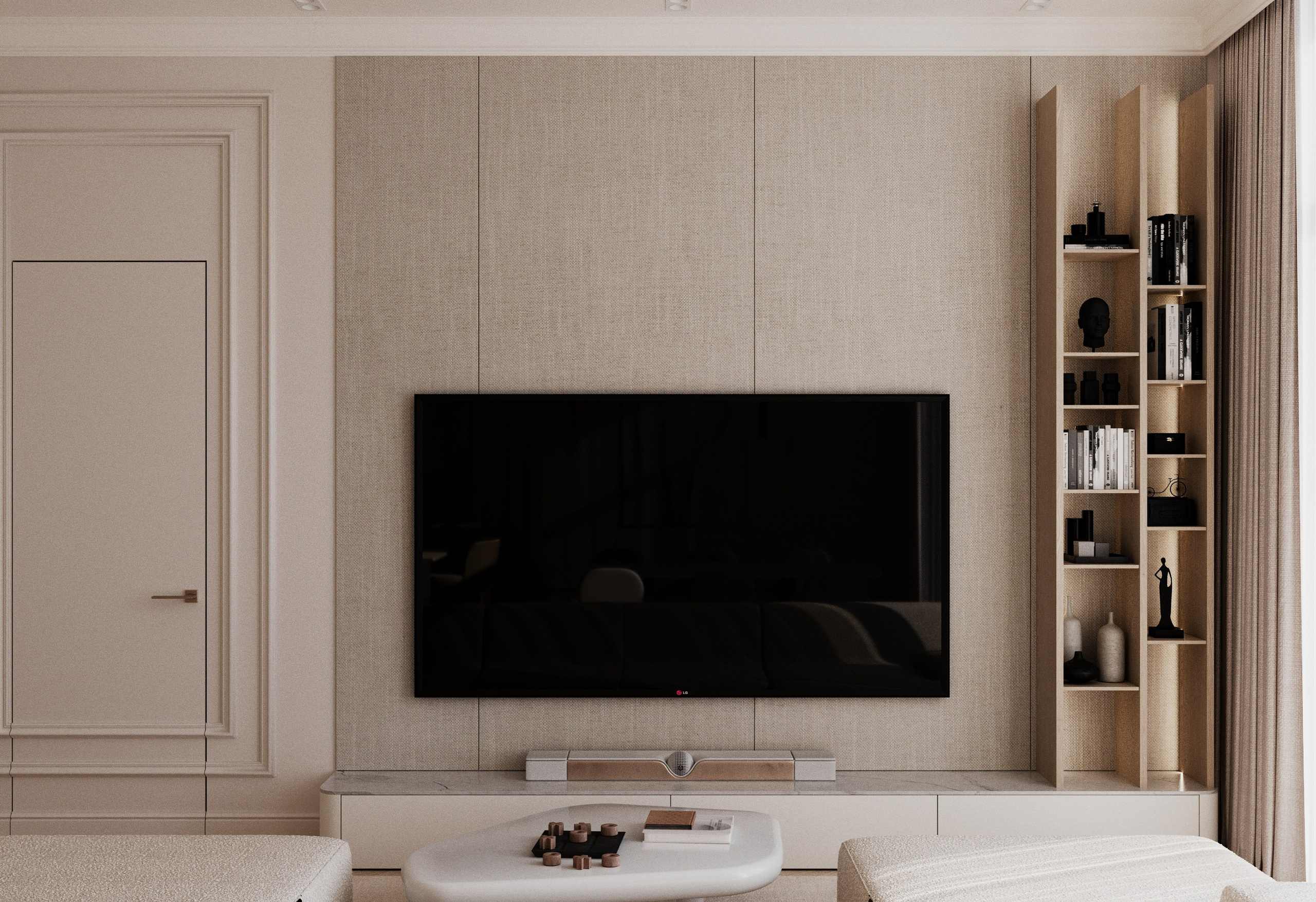 Roza Rossa гостиная. Визуализатор Векшина Елена