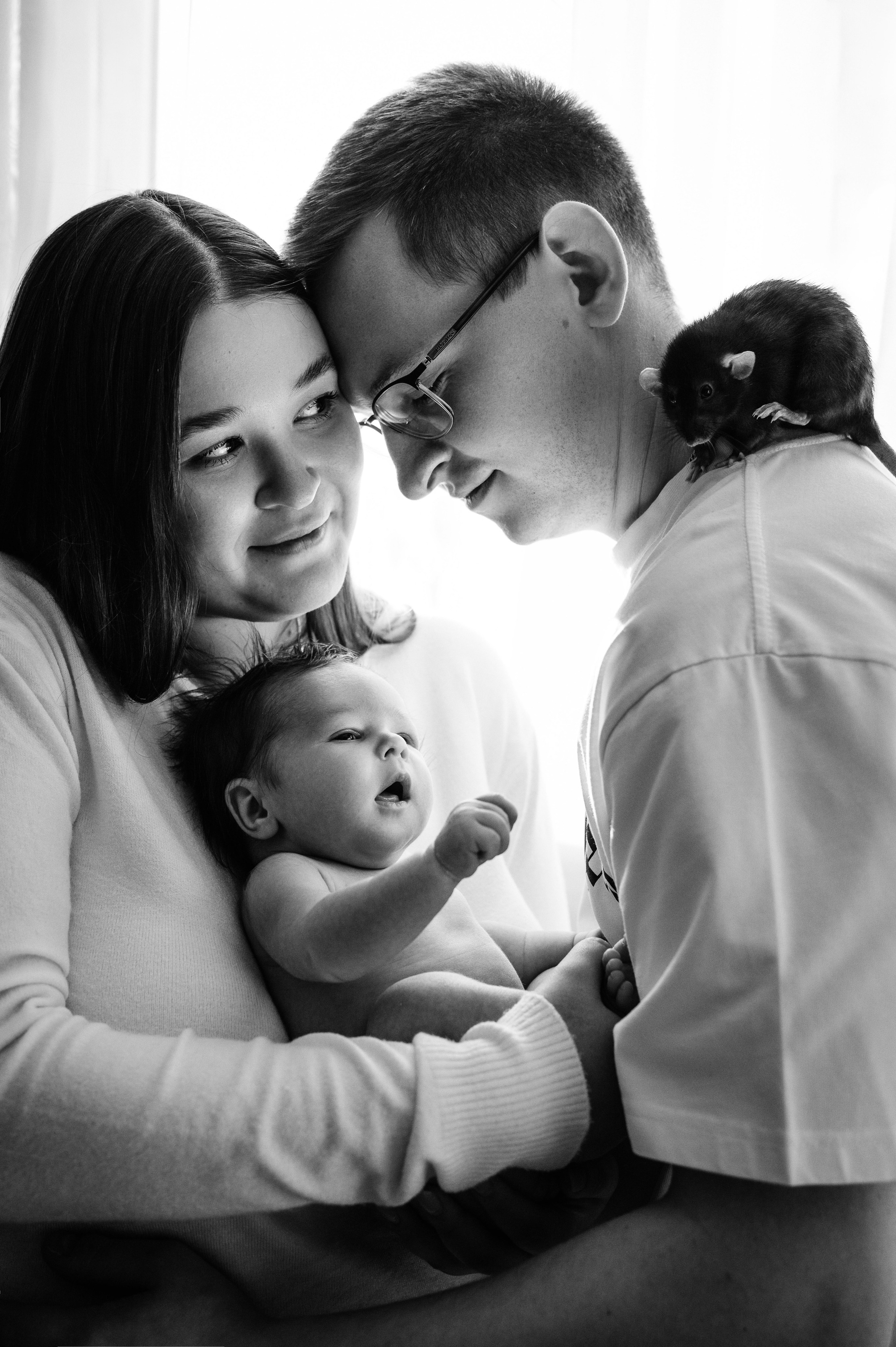 Анна, Вячеслав и Евгений. Фотограф беременности и семьи, домашние съемки, Ньюборн