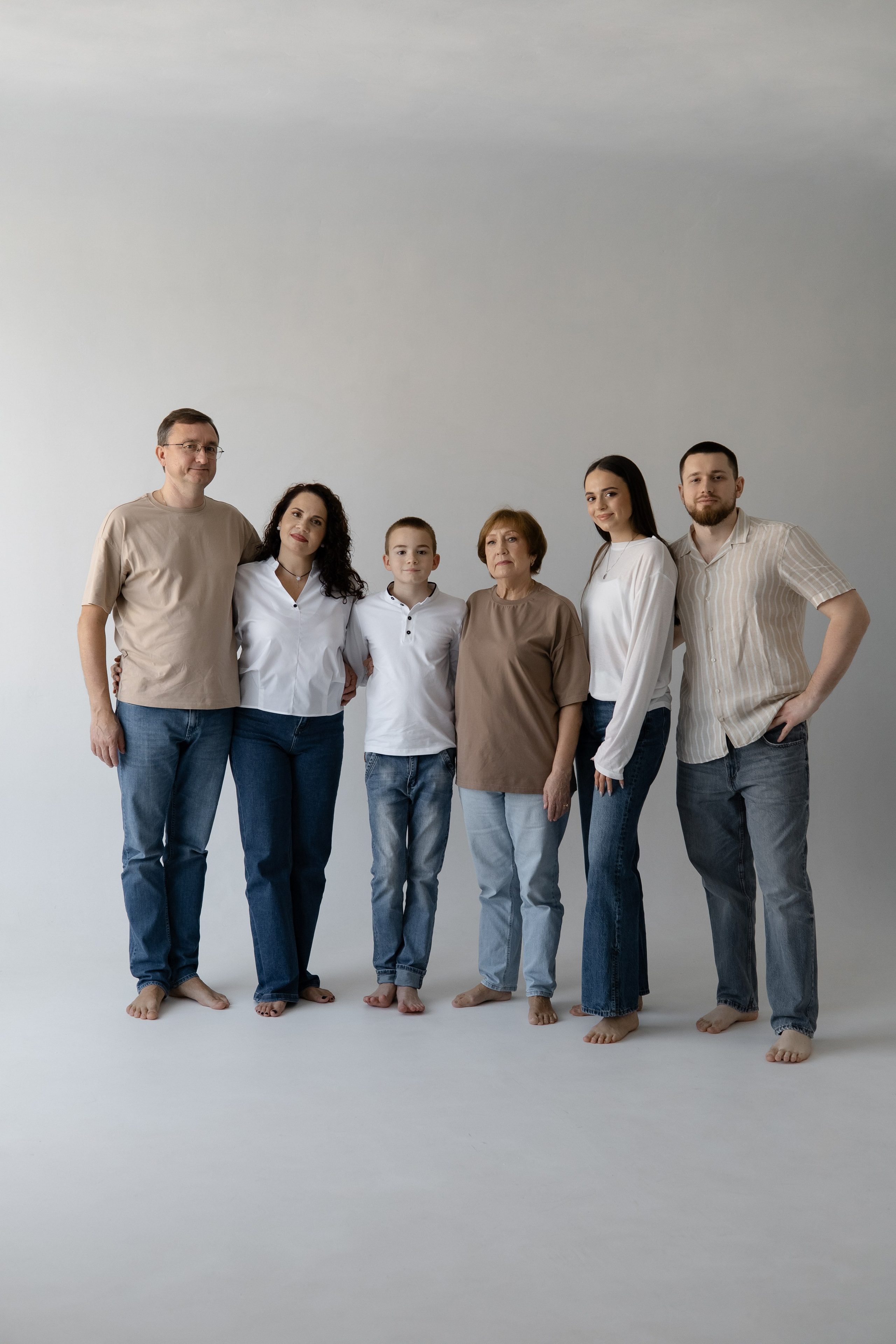 Большая семья Циклорама. Семейный и свадебный фотограф в Краснодаре Елизавета Замаева