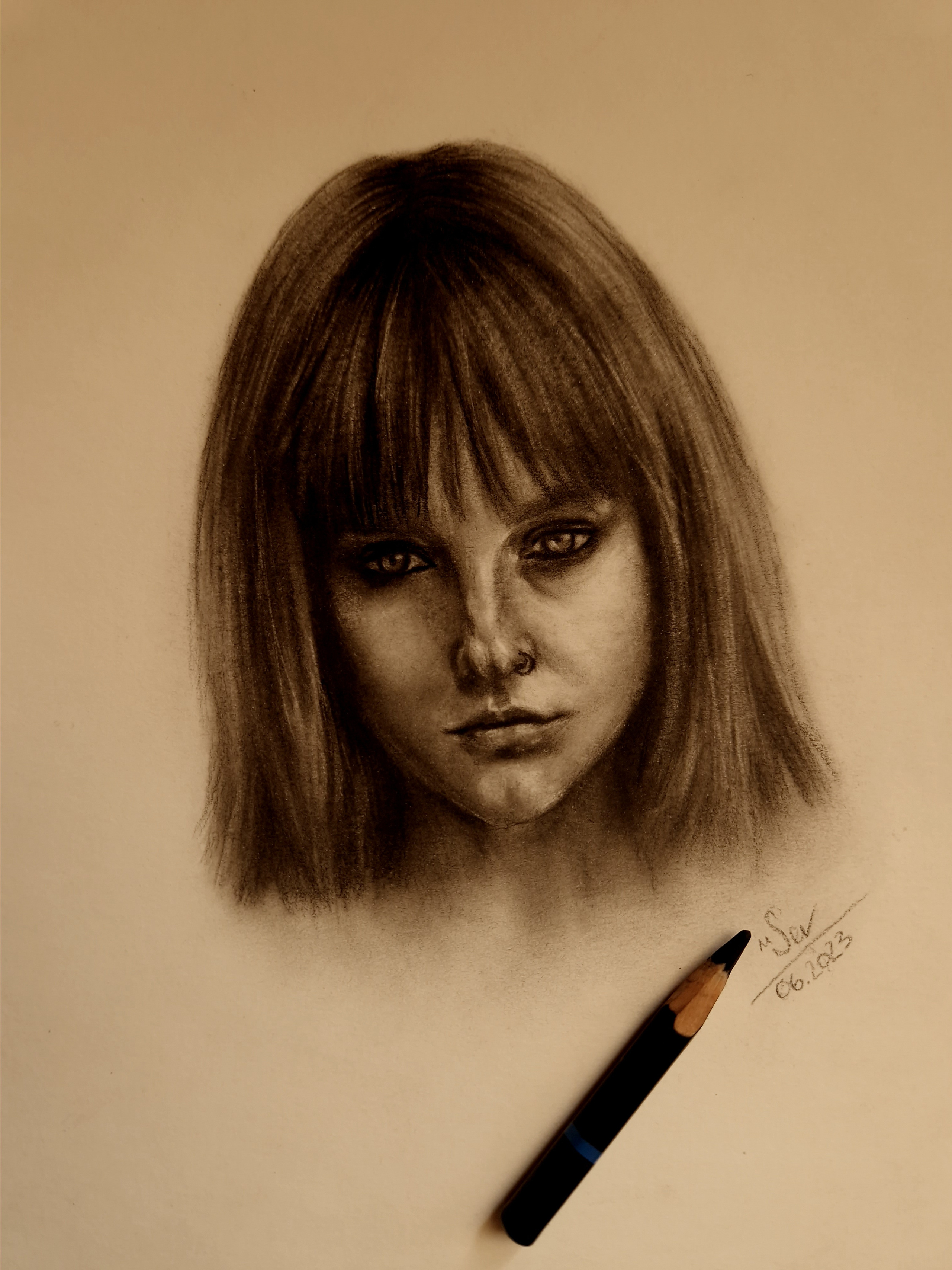 рисунок углем , пастельные карандаши пастель портрет углем уголь