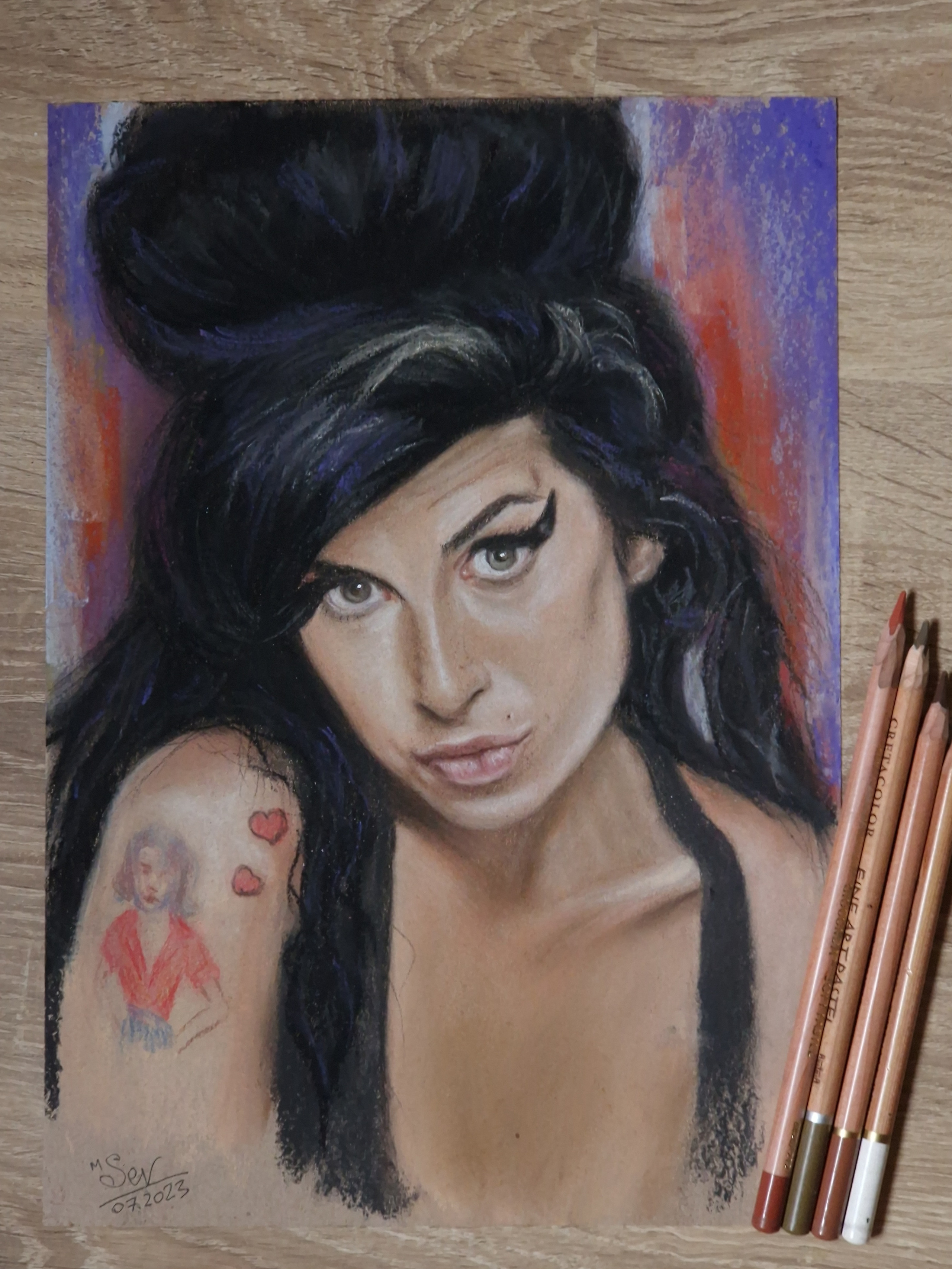 рисунок пастелью, пастельные карандаши пастель портрет пастелью