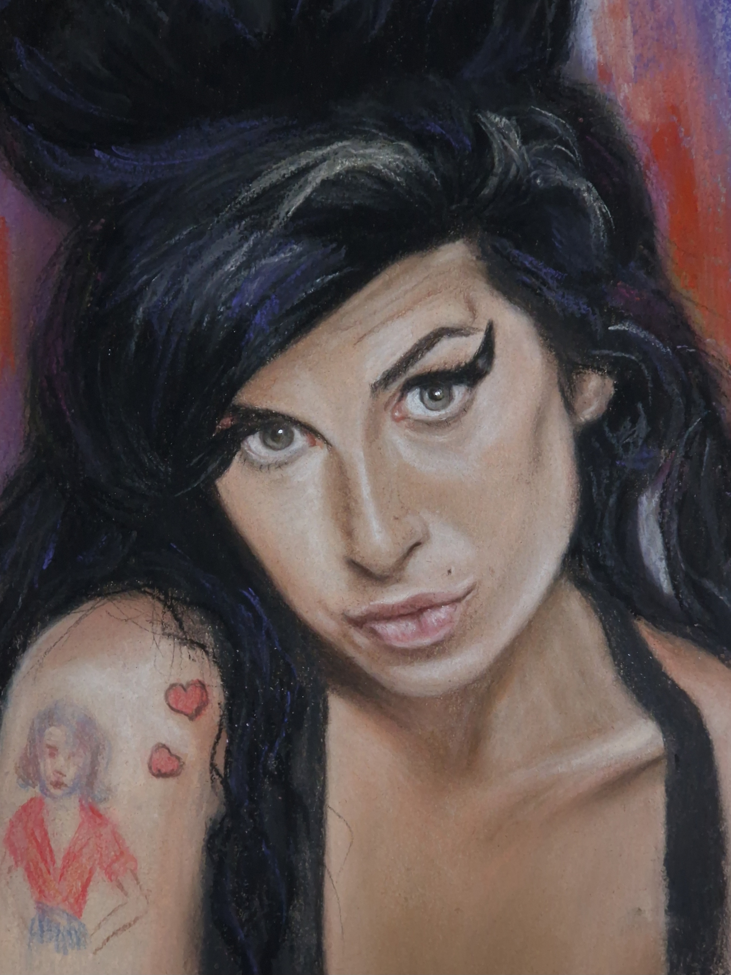 рисунок пастелью, пастельные карандаши пастель портрет пастелью