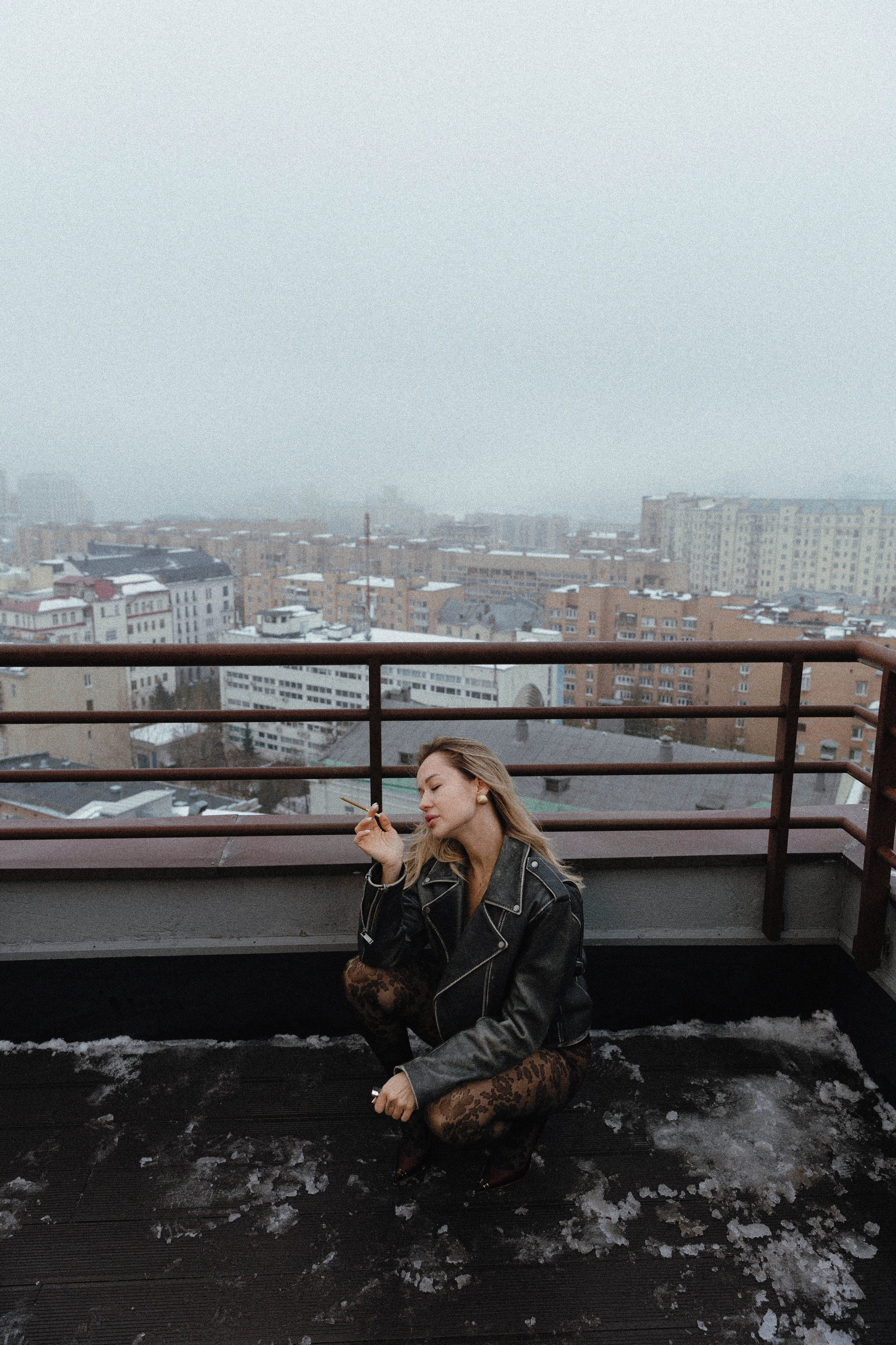 Фотосессия на крыше в фотостудии R414. Фотограф Александра Сыщенко