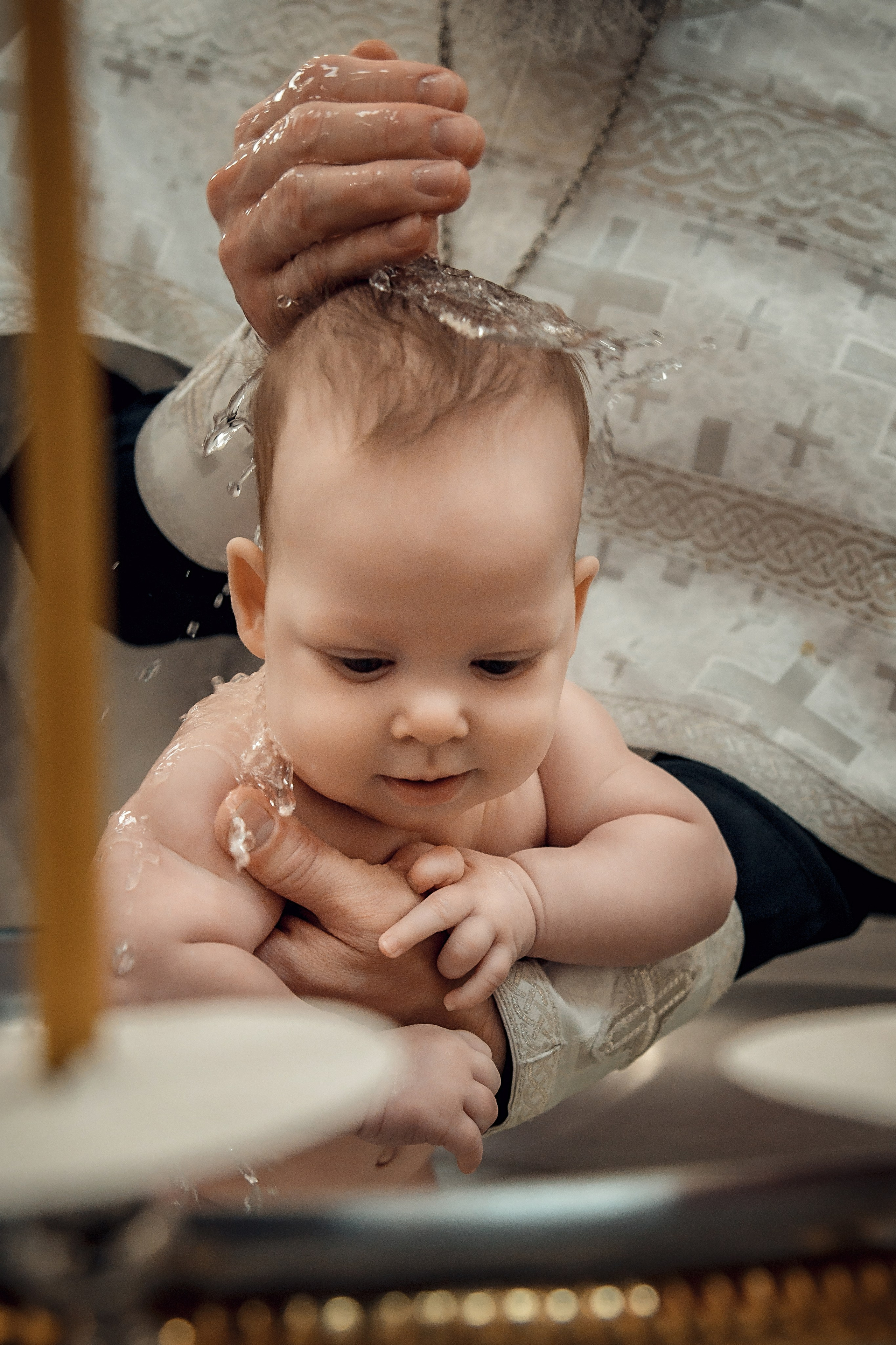 Таинство Крещения Натальи, Собор Александра Невского г. Волгоград. Церковный, семейный и репортажный фотограф Волгоград, Волжский