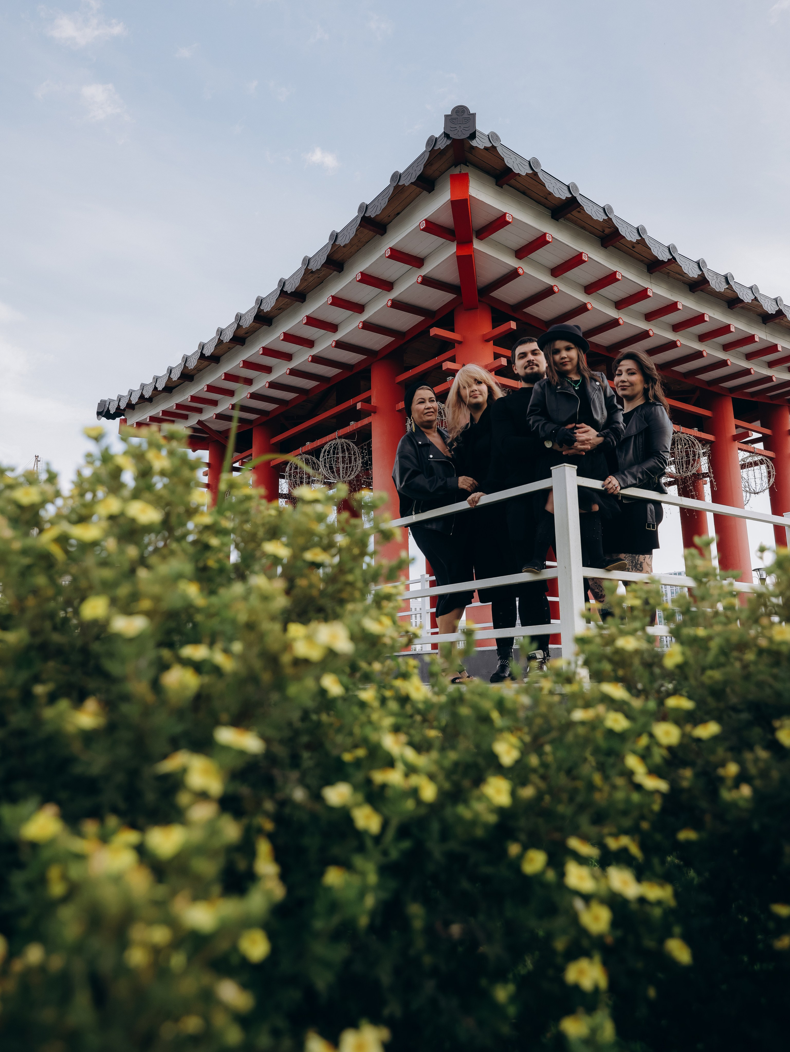 Семья в черном. Мультифотограф Динара Ахмедзянова