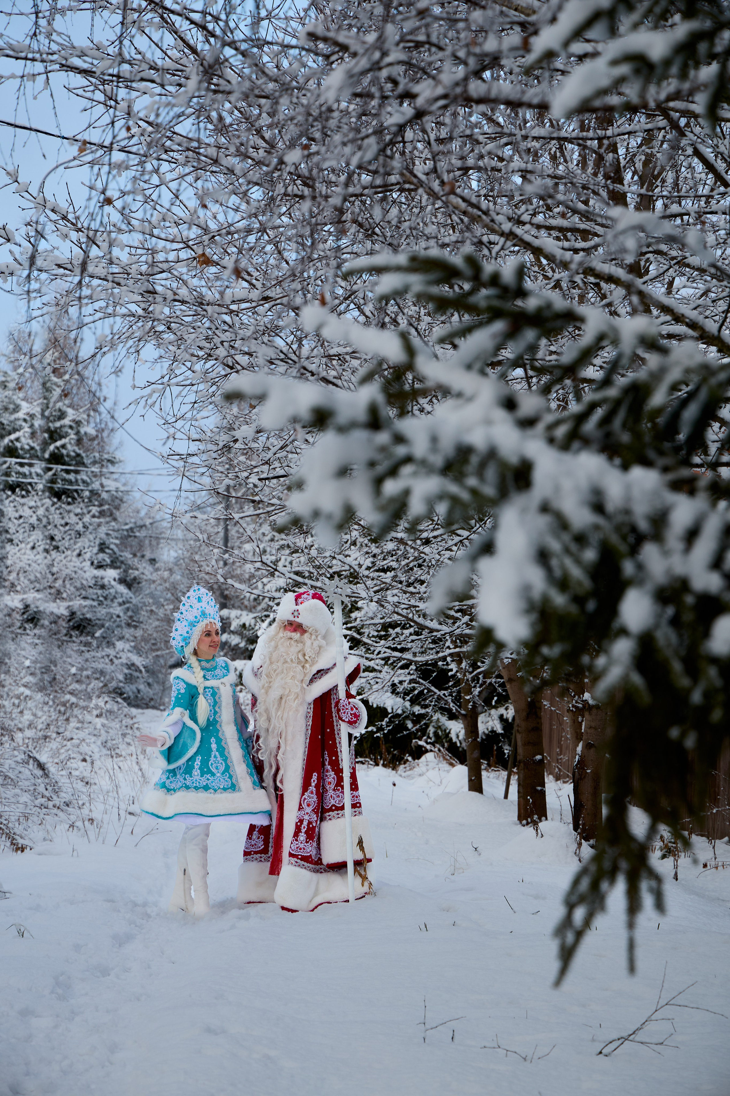 Дед Мороз и Снегурочка. Свадебный фотограф Москва и Московская область Борисов Сергей