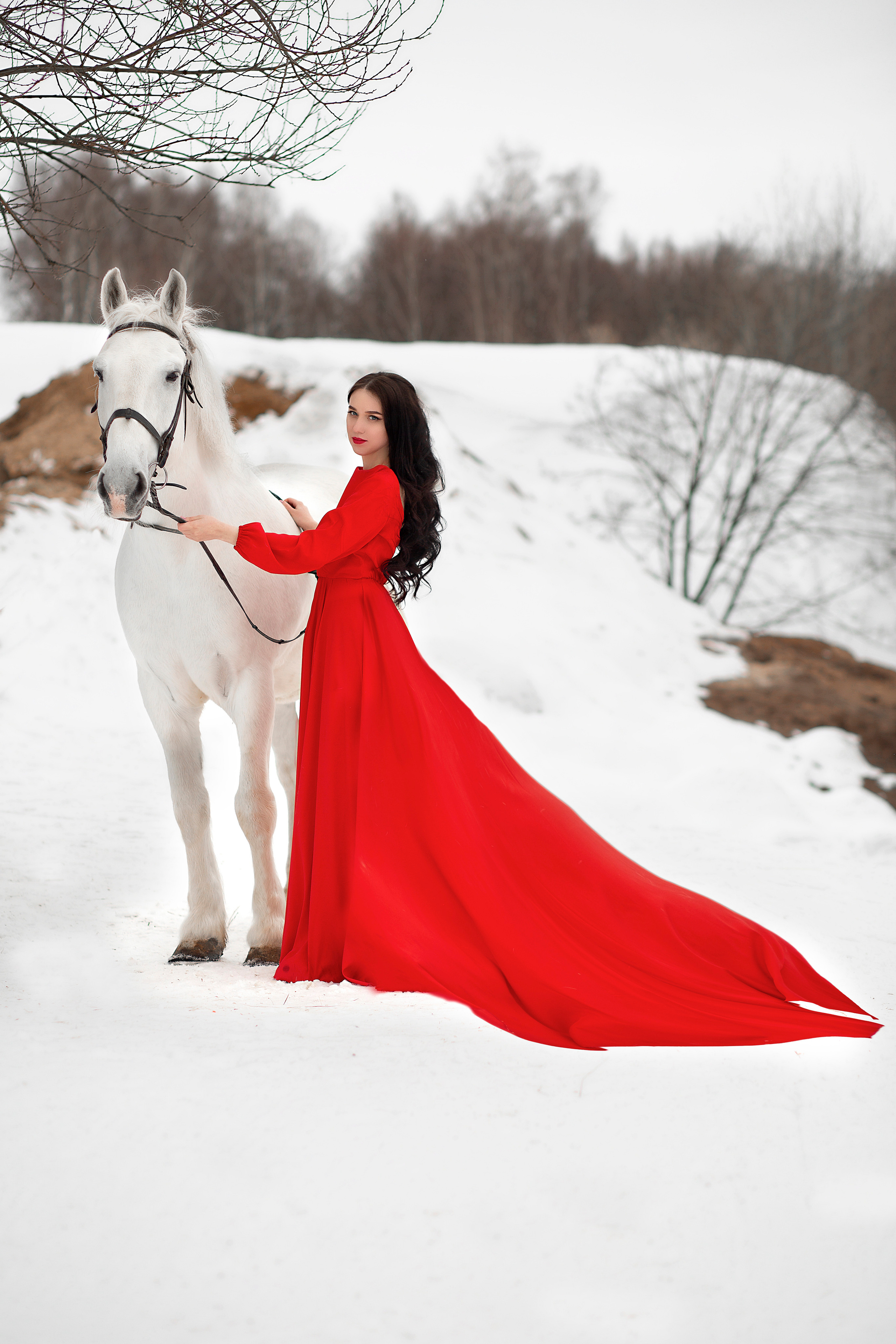 Светлана и Воробей. Фотосессия с лошадьми в Нижнем Новгороде