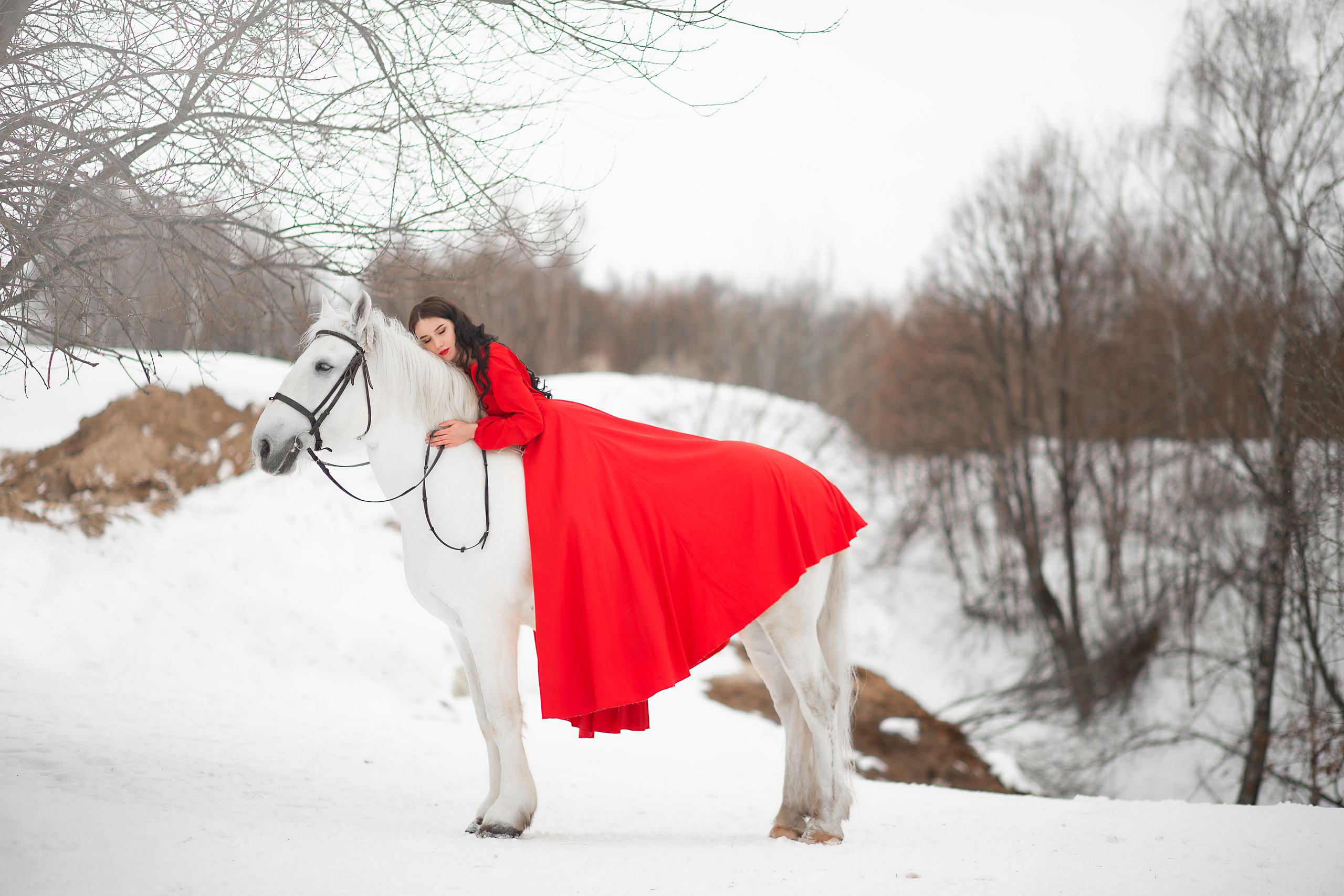 Светлана и Воробей. Фотосессия с лошадьми в Нижнем Новгороде