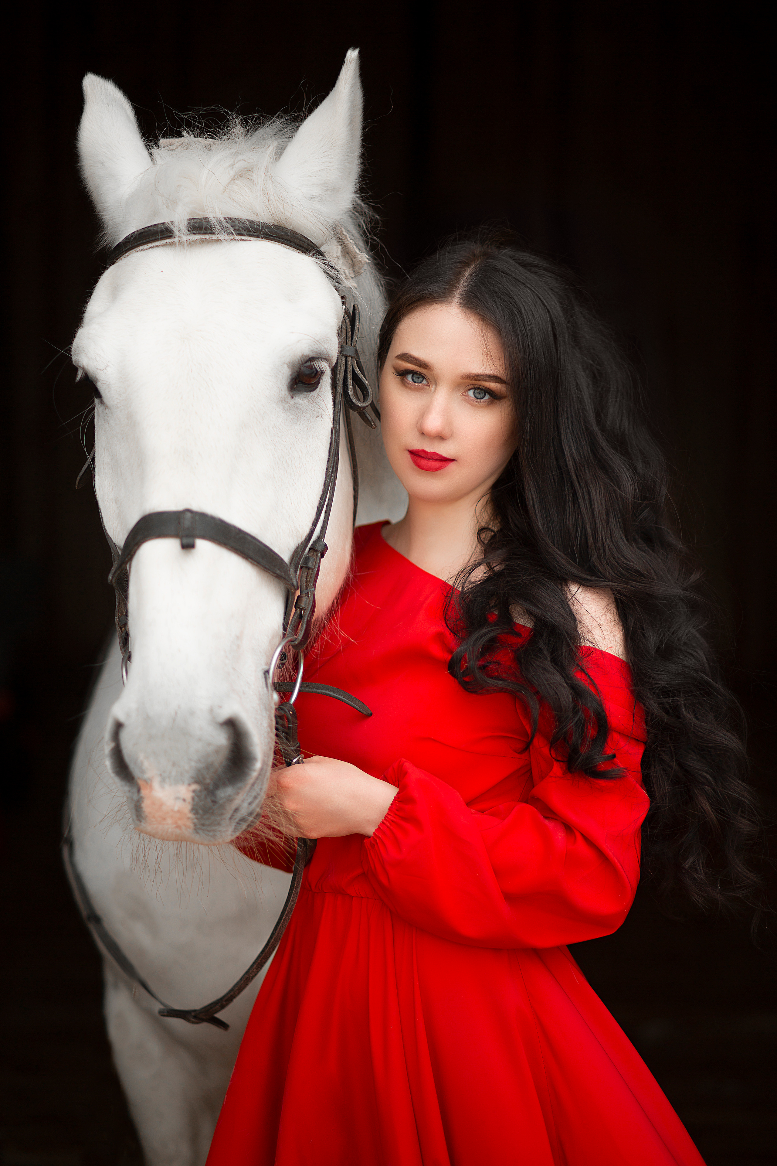 Светлана и Воробей. Фотосессия с лошадьми в Нижнем Новгороде