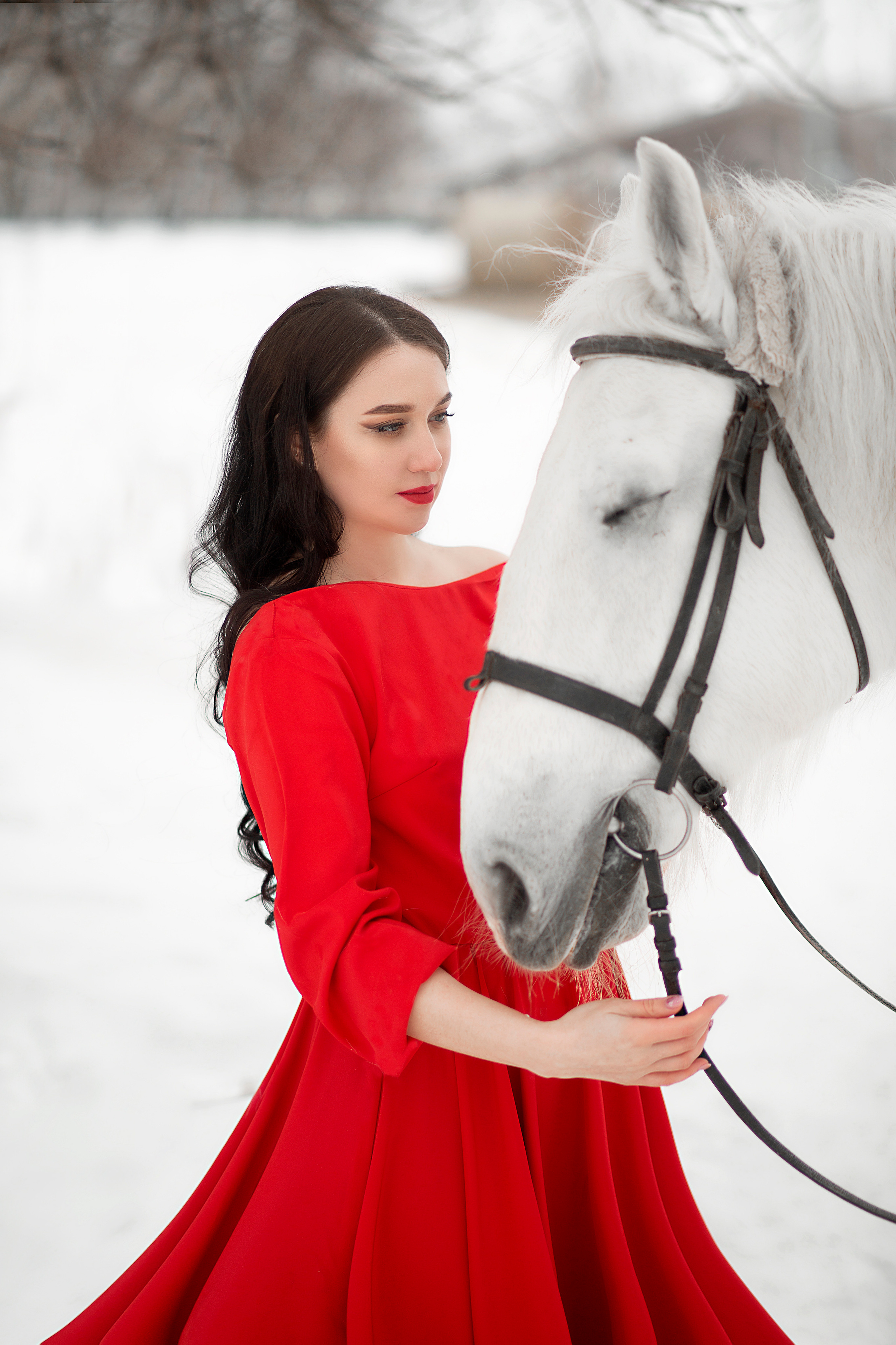 Светлана и Воробей. Фотосессия с лошадьми в Нижнем Новгороде