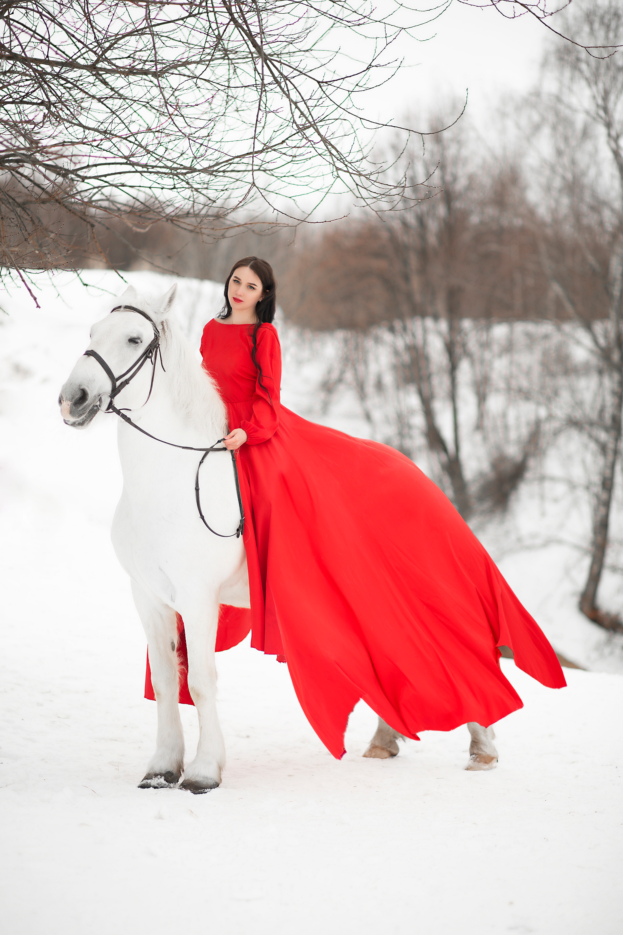 Светлана и Воробей. Фотосессия с лошадьми в Нижнем Новгороде