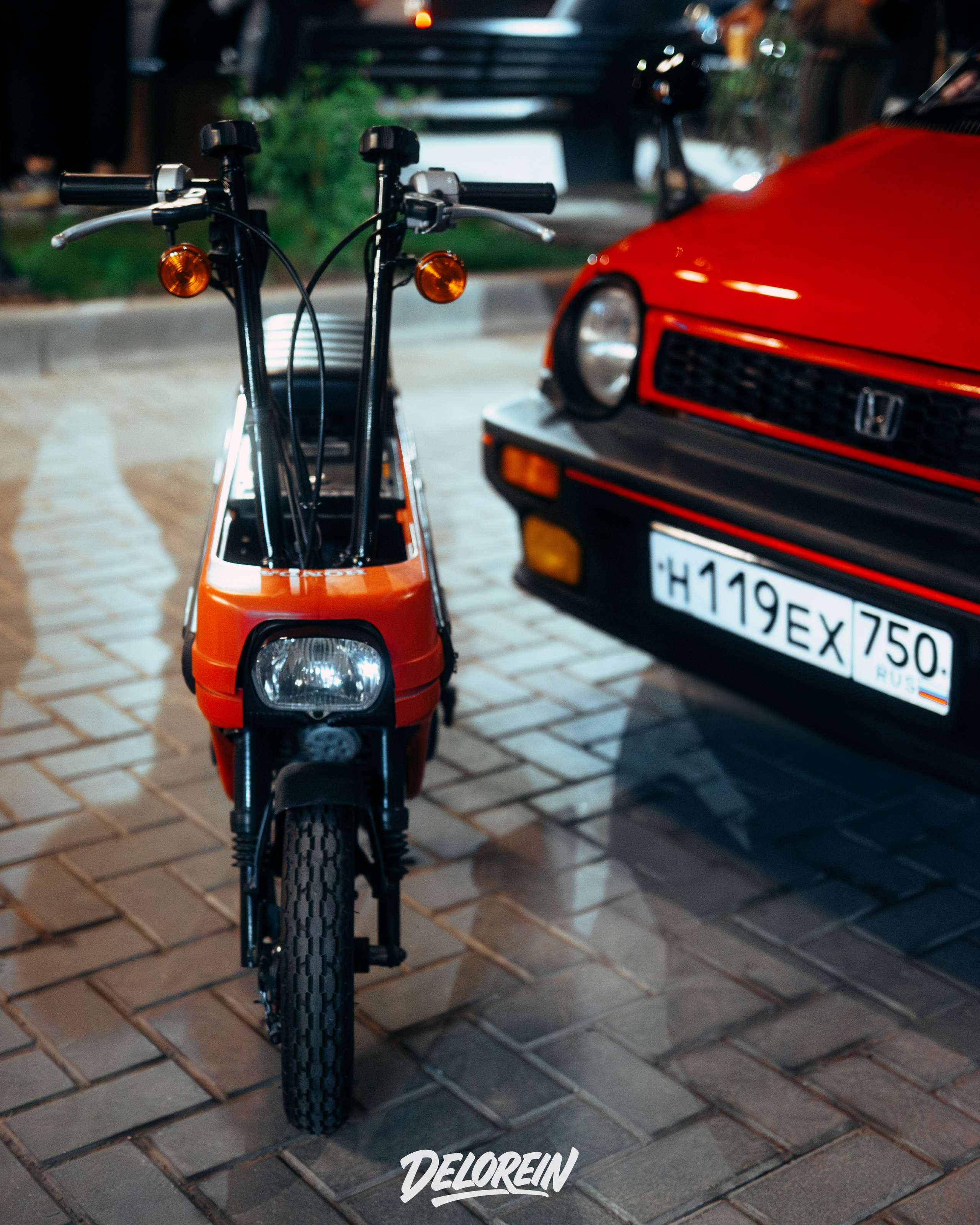 Honda City & Motocompo. DeLorein