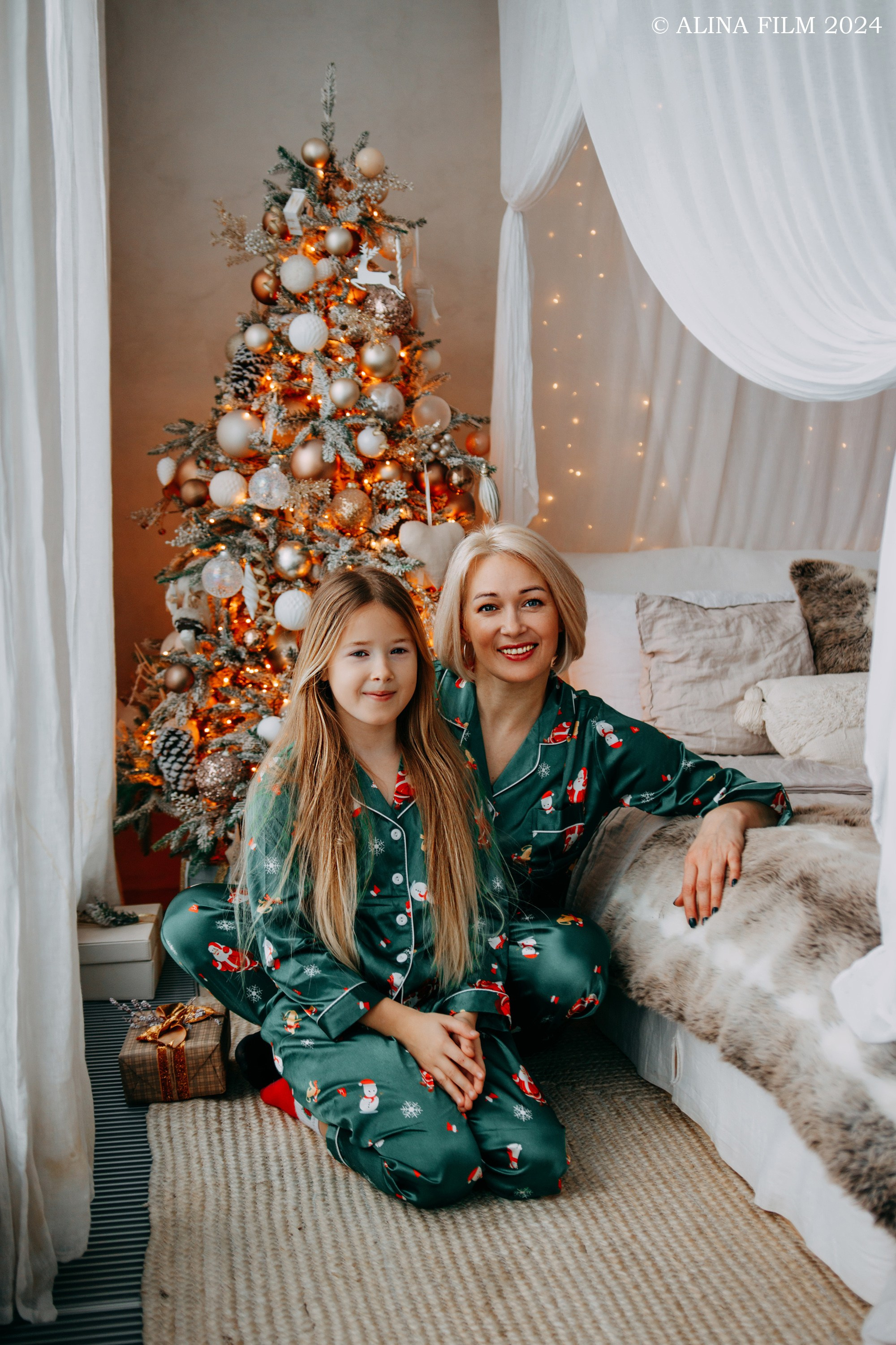 Новогодняя семейная фотосессия. Фотограф в Санкт-Петербурге Alina Film