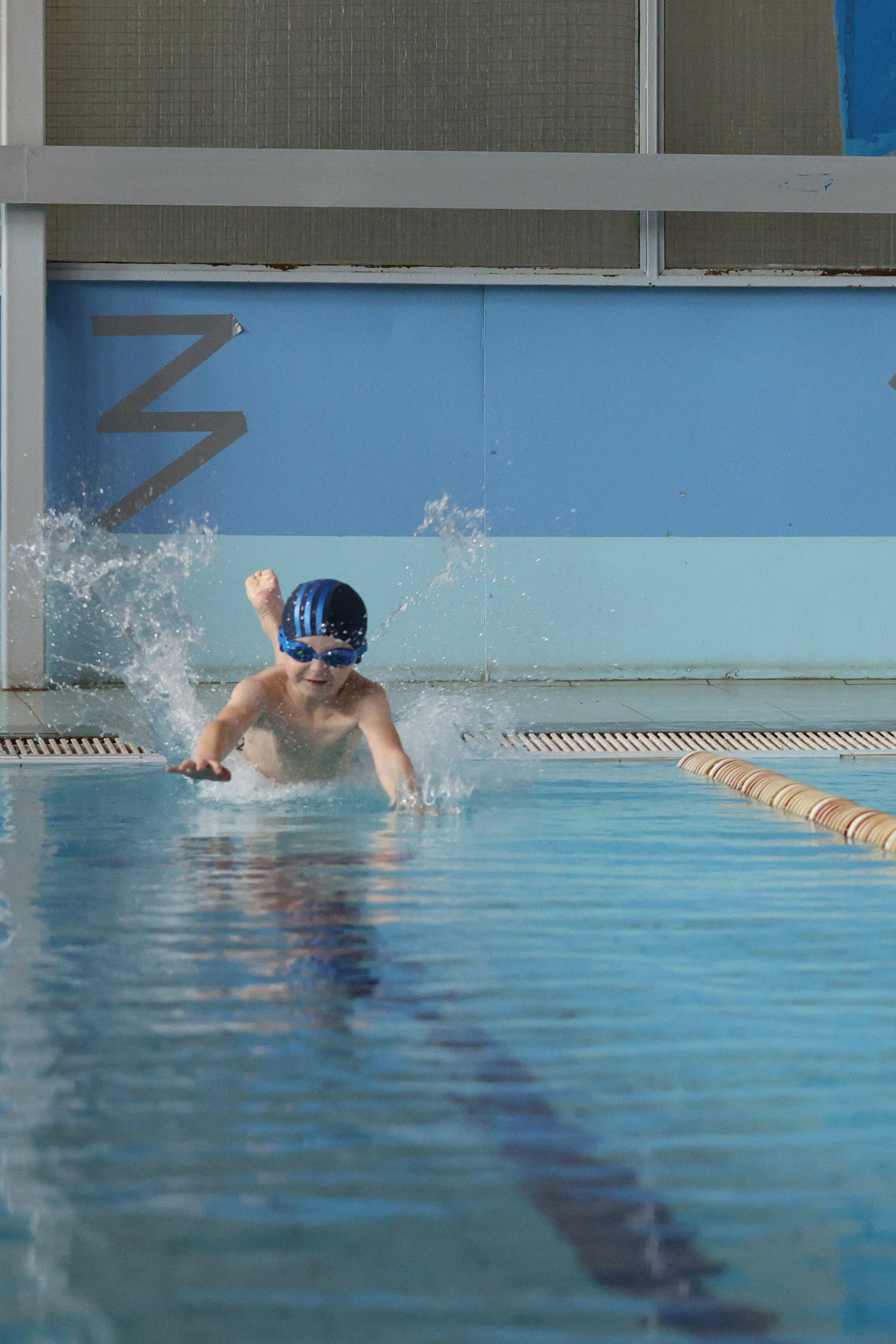 Веселый дельфин. Плавание. Дети 8-9 лет. Фотограф Александр Заломаев