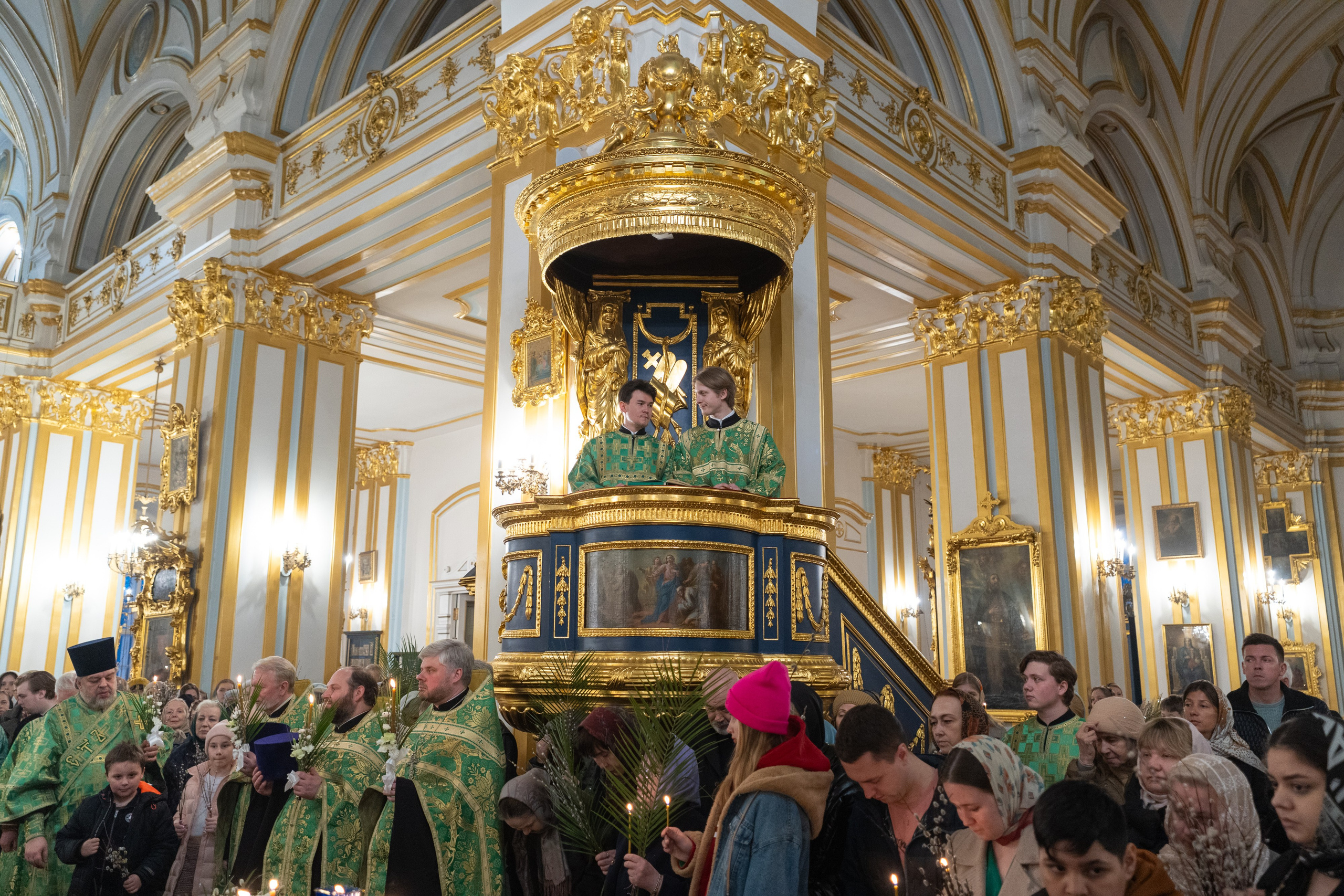 Суббота 6-й седмицы, ваий. Лазарева суббота. Воскрешение прав. Лазаря. НИКОЛО-БОГОЯВЛЕНСКИЙ МОРСКОЙ СОБОР