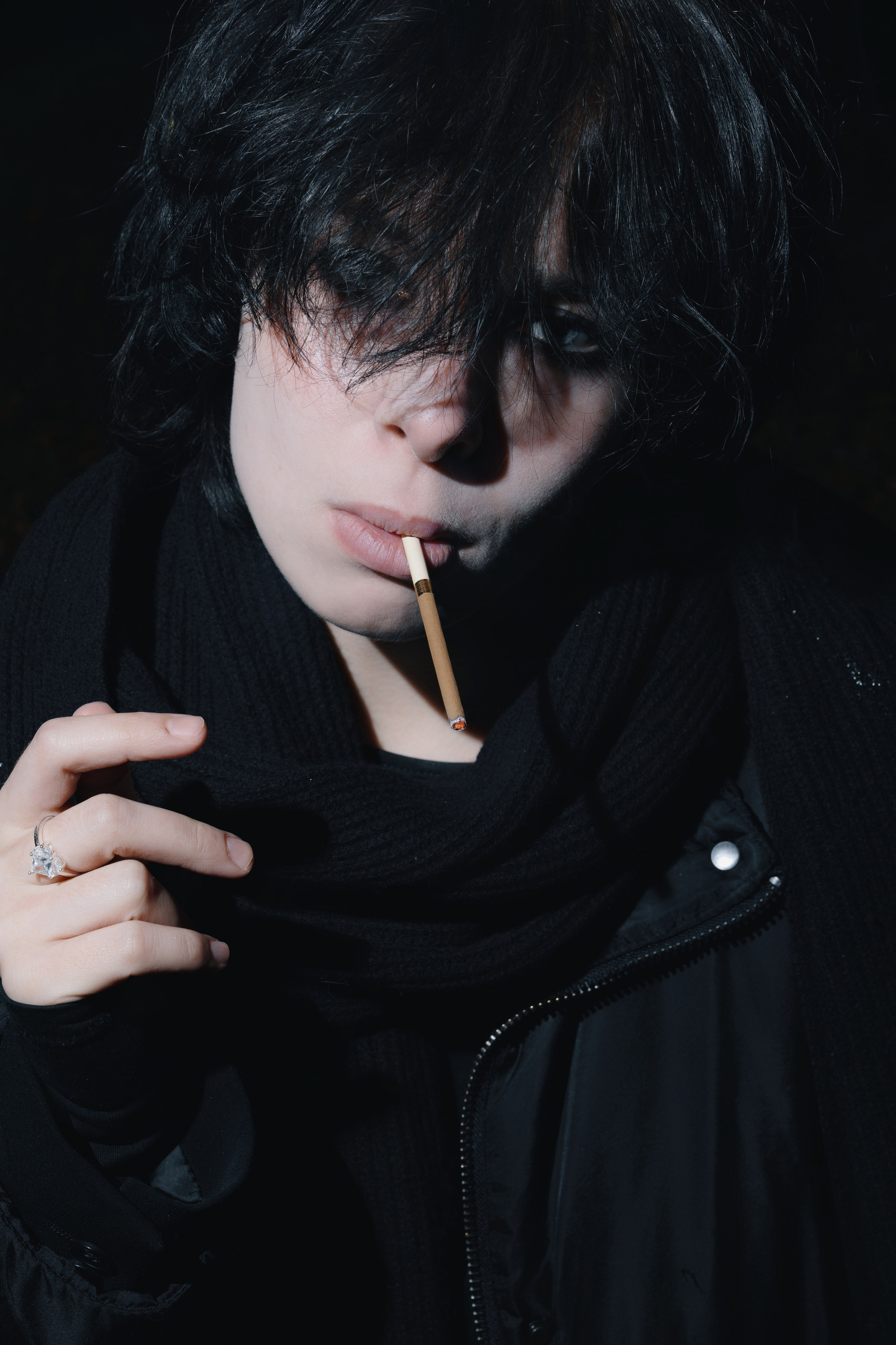 Лилуна портретная съемка ночь и мобильный свет. Портретный фотограф из Москвы. Павел Попов