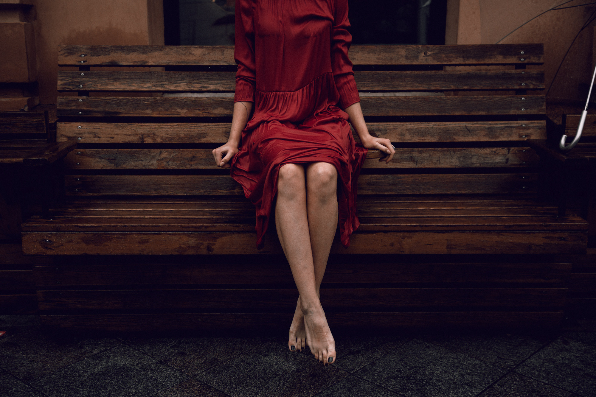 Под дождем. Фотографирую в Москве