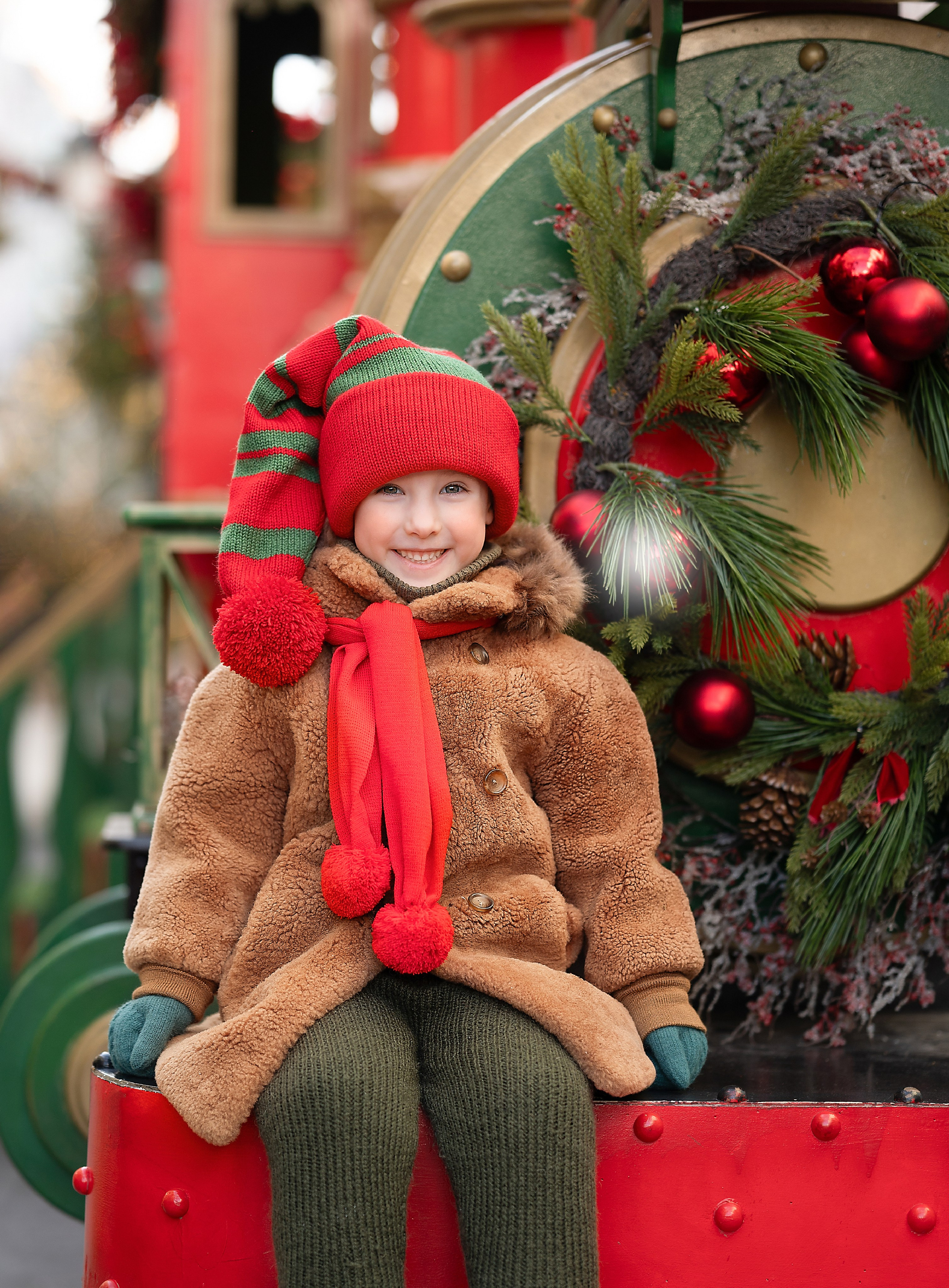 Новогодняя прогулка по Москве. Детский и семейный фотограф г. Москва Оксана Катаджи