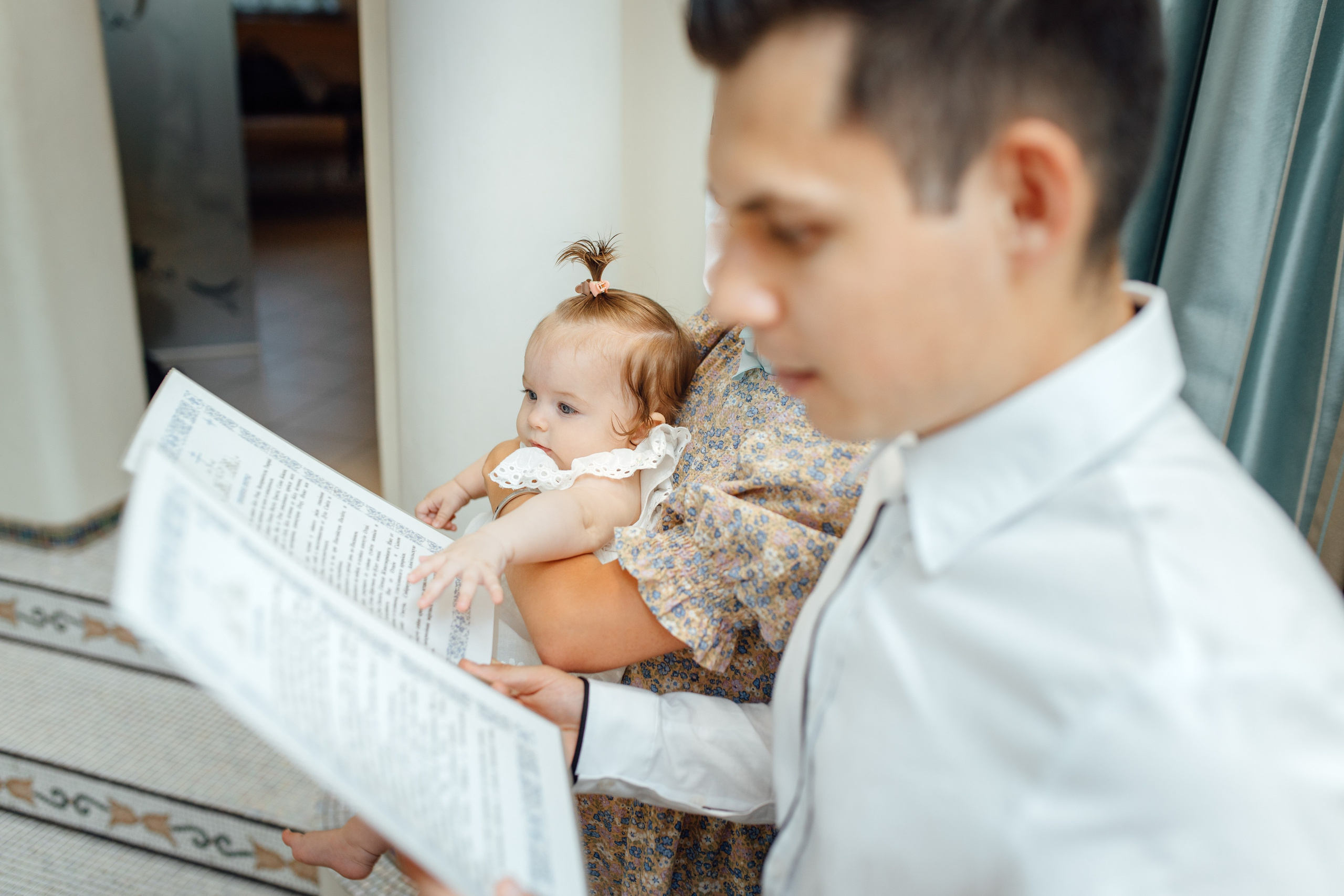 Крещение Аделины, храм Святой Троицы, июль 2024