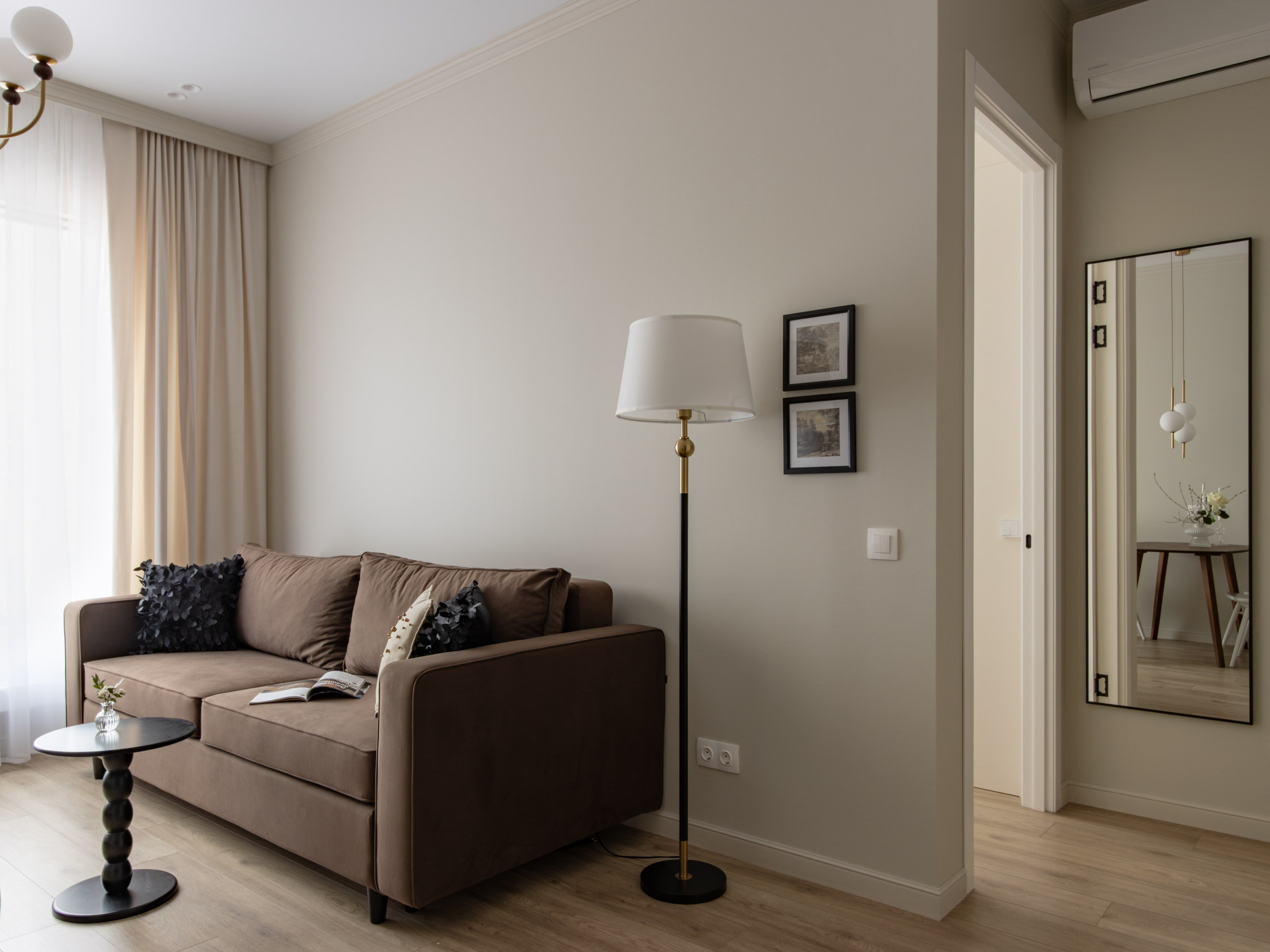 Проект квартиры под аренду дизайнера Екатерины Шейн, 2026. Интерьерный фотограф в Санкт-Петербурге