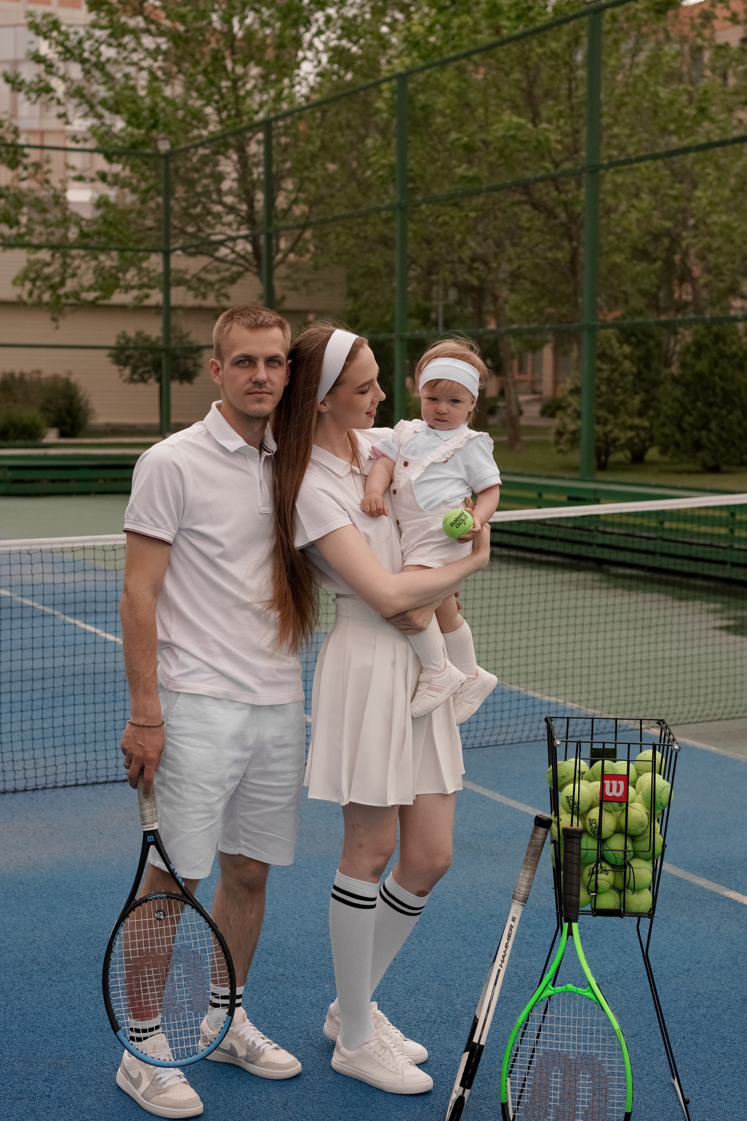 Теннис с семьей. Свадебный и семейный фотограф Афанасьева Анна в Кисловодске