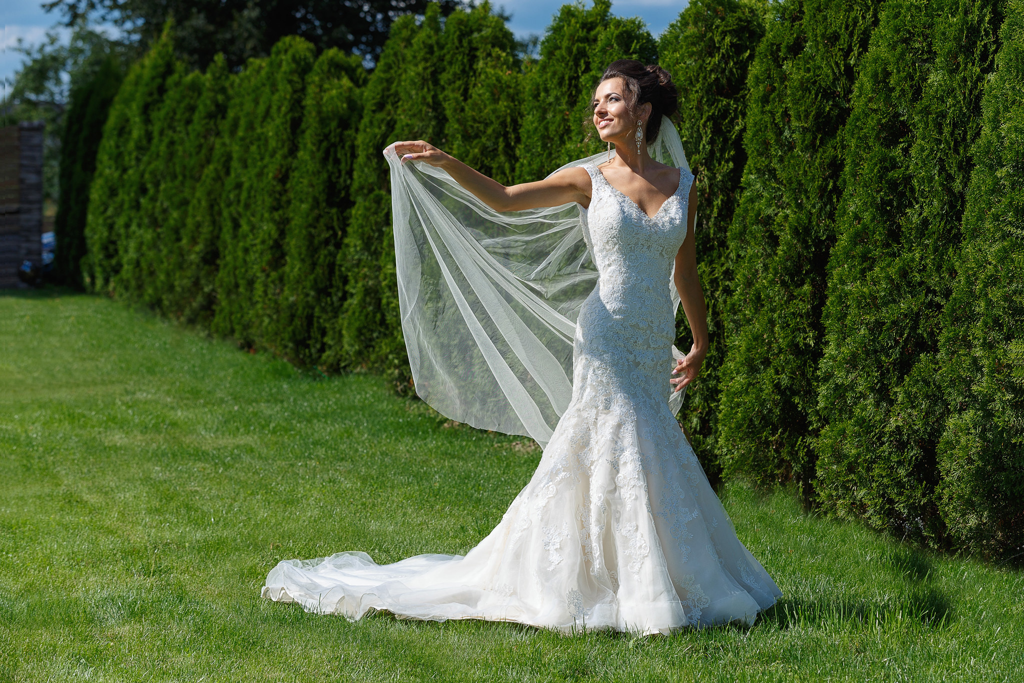 портрет невесты в полный рост.