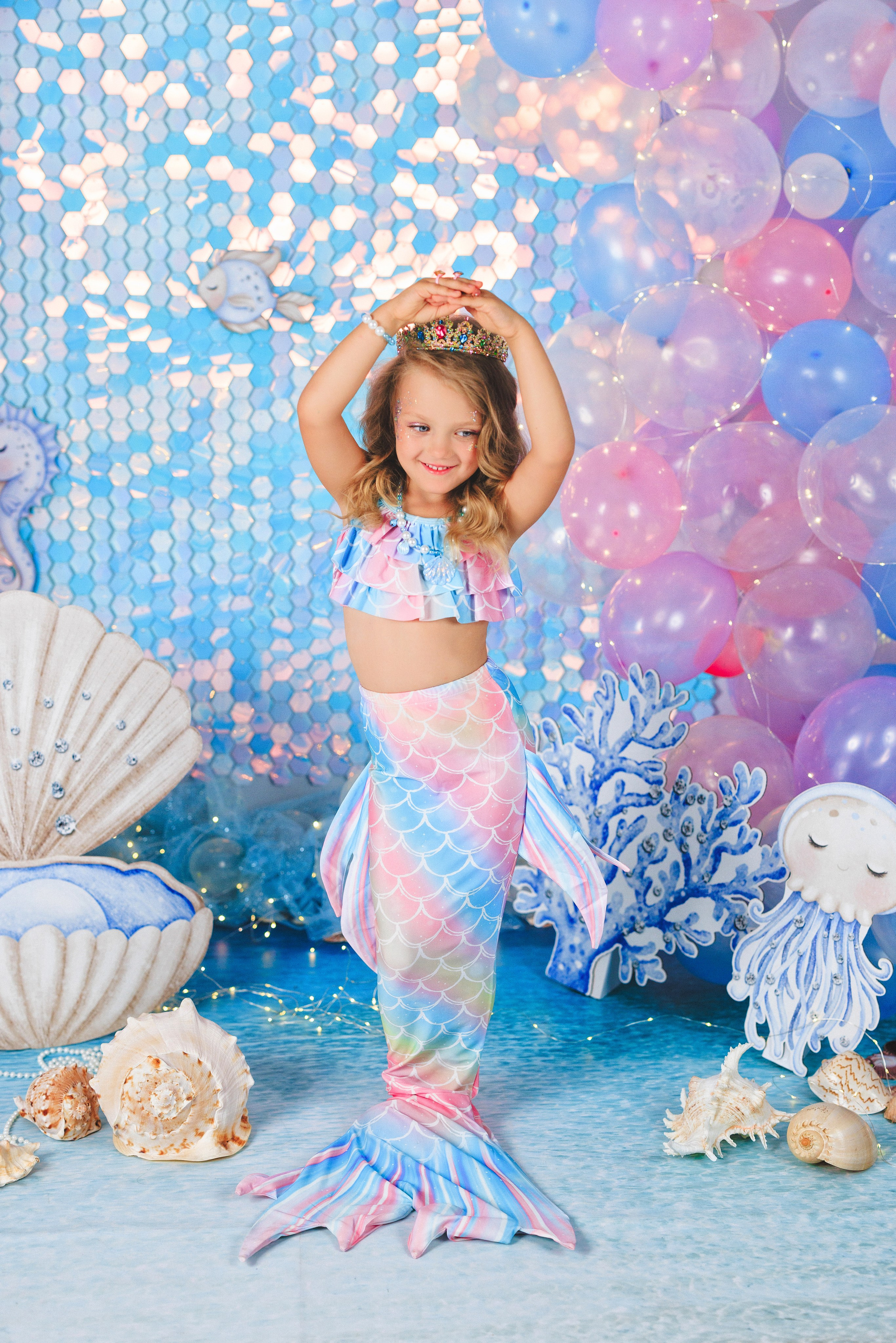 Детская фотосессия в образе «РУСАЛОЧКА», город Краснодар. Семейный и детский фотограф в Краснодаре Анна Трашкова