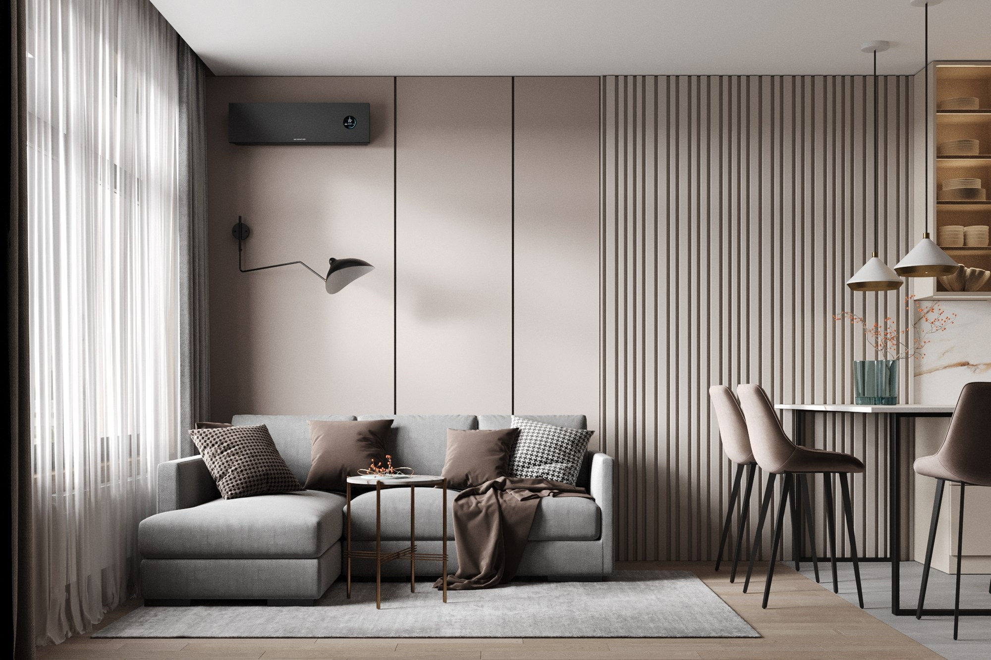 ЖК ЗилАрт 427, 55 кв.м. Kod Interiors | Дизайнер интерьеров Кораблина Кристина