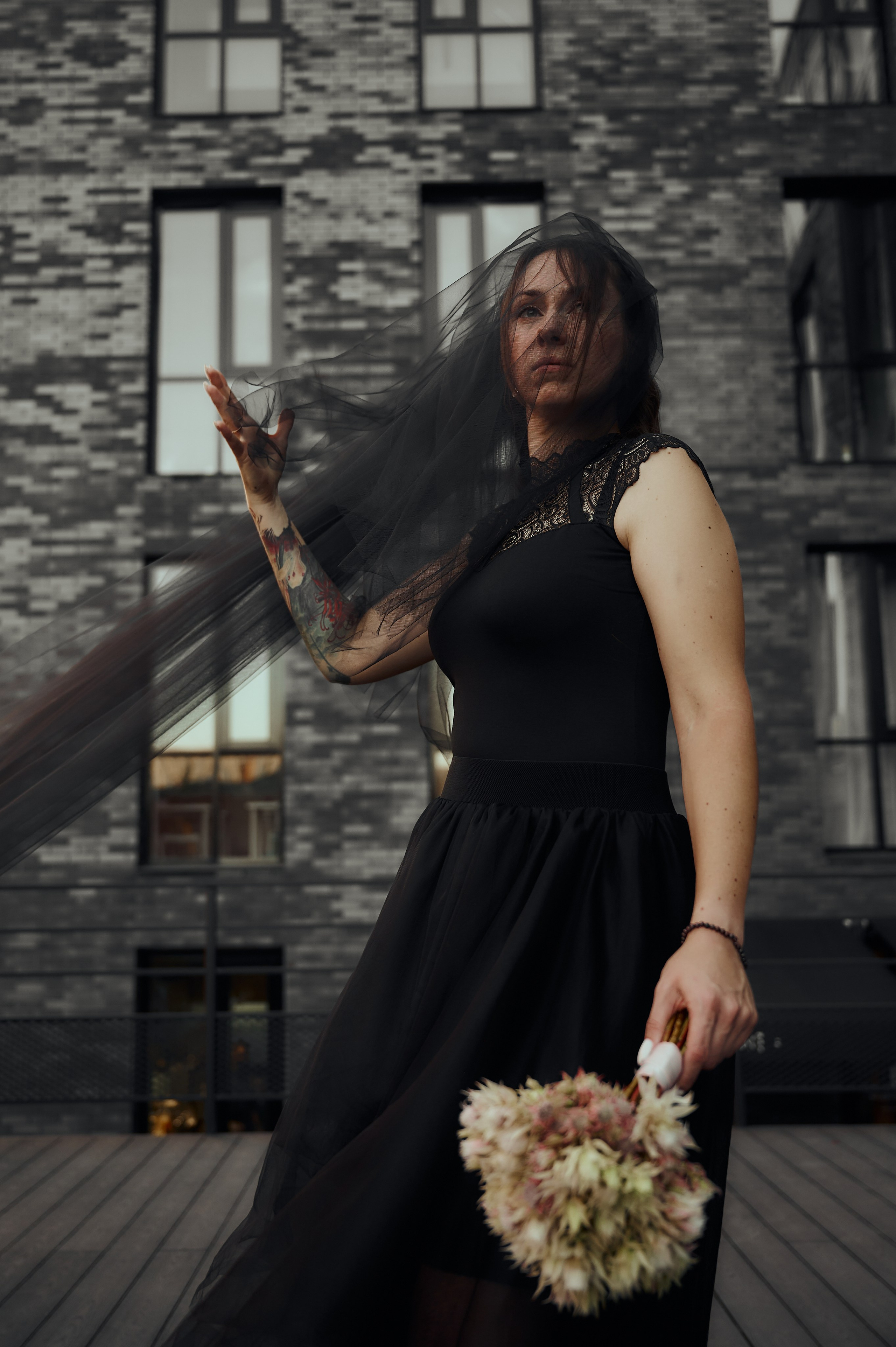 Свадебная фотосессия в Туле в черном. Свадебный фотограф в Туле Никита Беляев