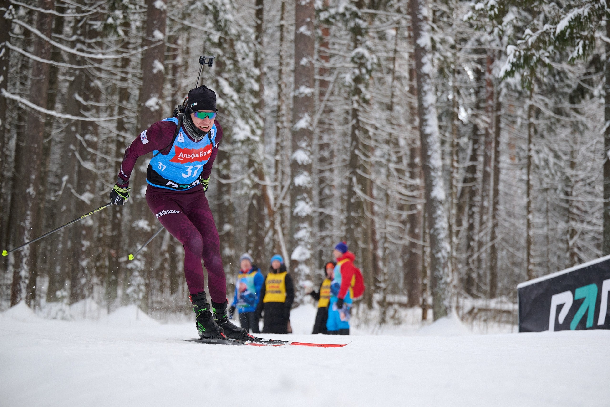 Биатлон. Чемпионат России — 2024/2025, 3-й этап, Ижевск. Спринт. Мужчины. Спортивный репортажный фотограф в Ижевске Сергей Мерзляков