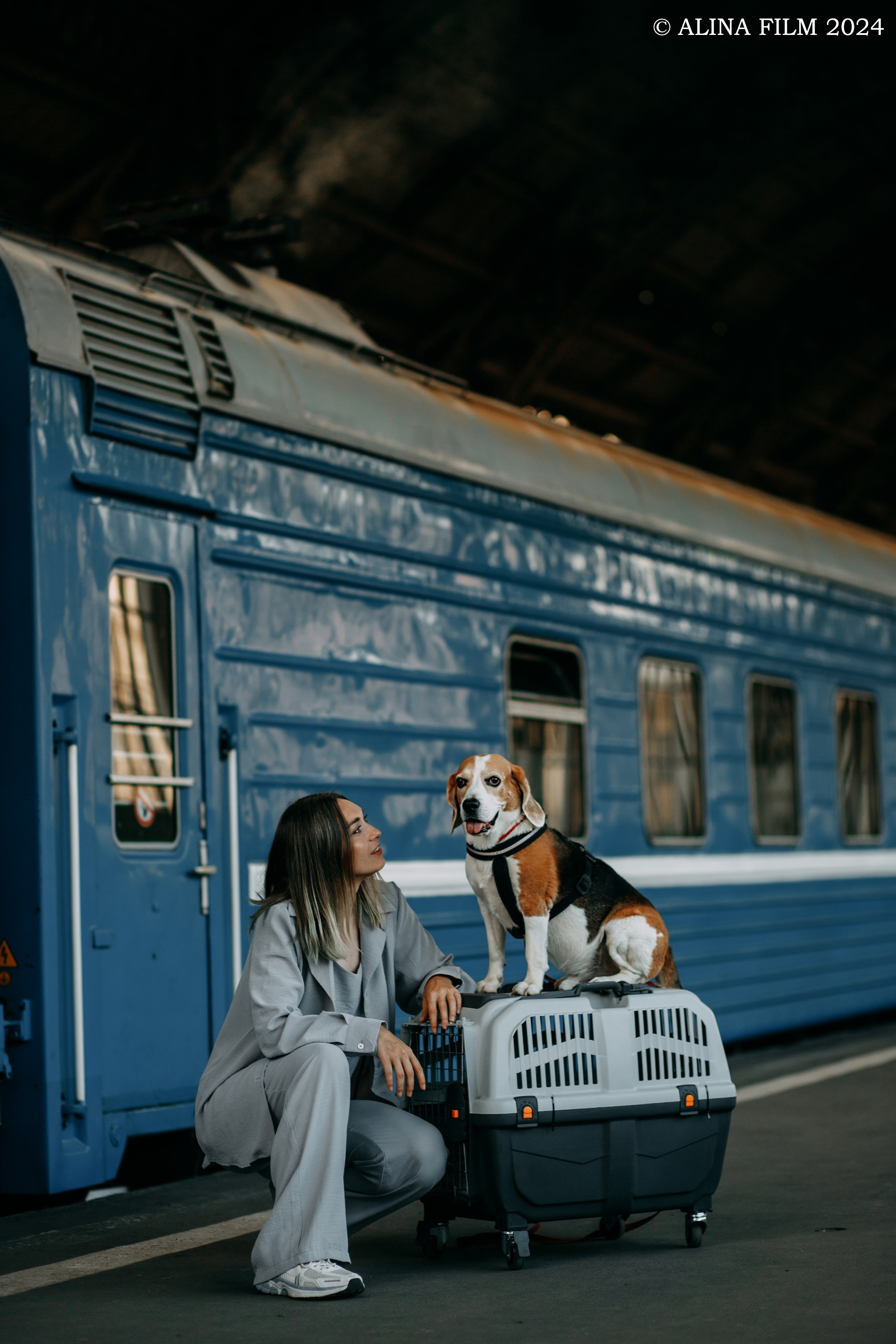 Фотосессия на Витебском вокзале. Фотограф в Санкт-Петербурге Alina Film