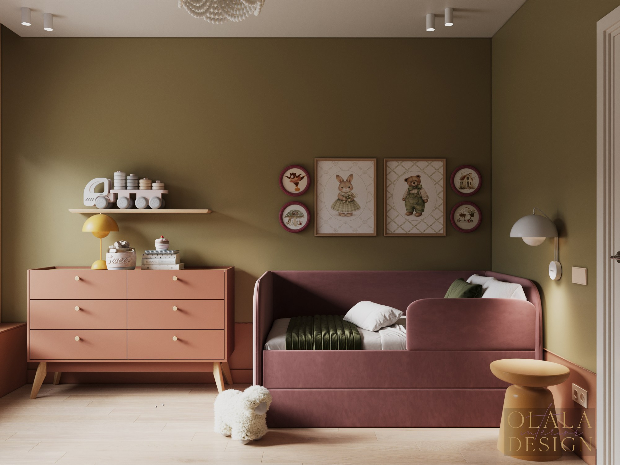 «Осенние краски», 71кв.м. Дизайнер интерьеров Olala interior design