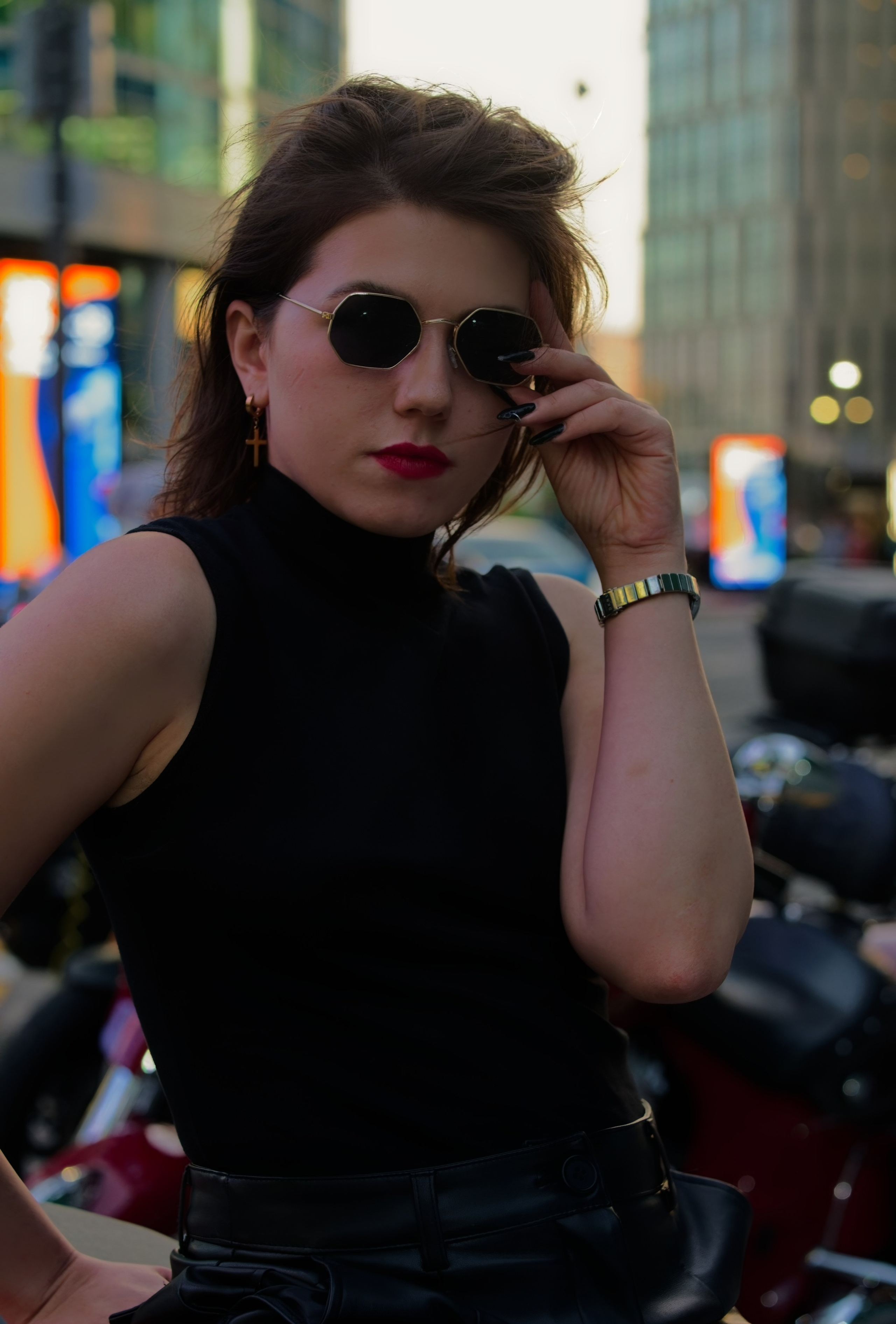 Анастасия. Мотоцикл. Фотограф Денис Шемет