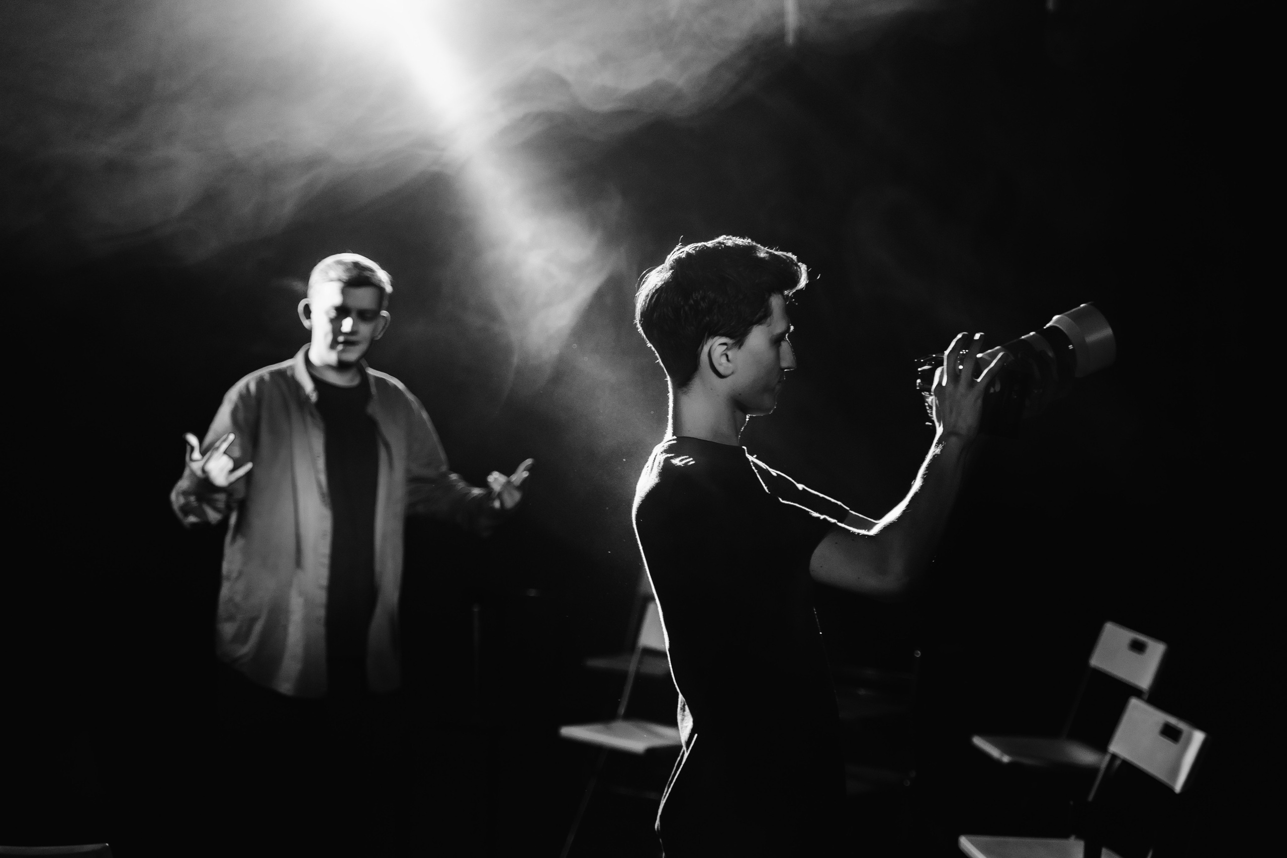 Aurora Orchestra, бекстейдж записи клипа / 2023. Саша Копылов, фотограф в Казани