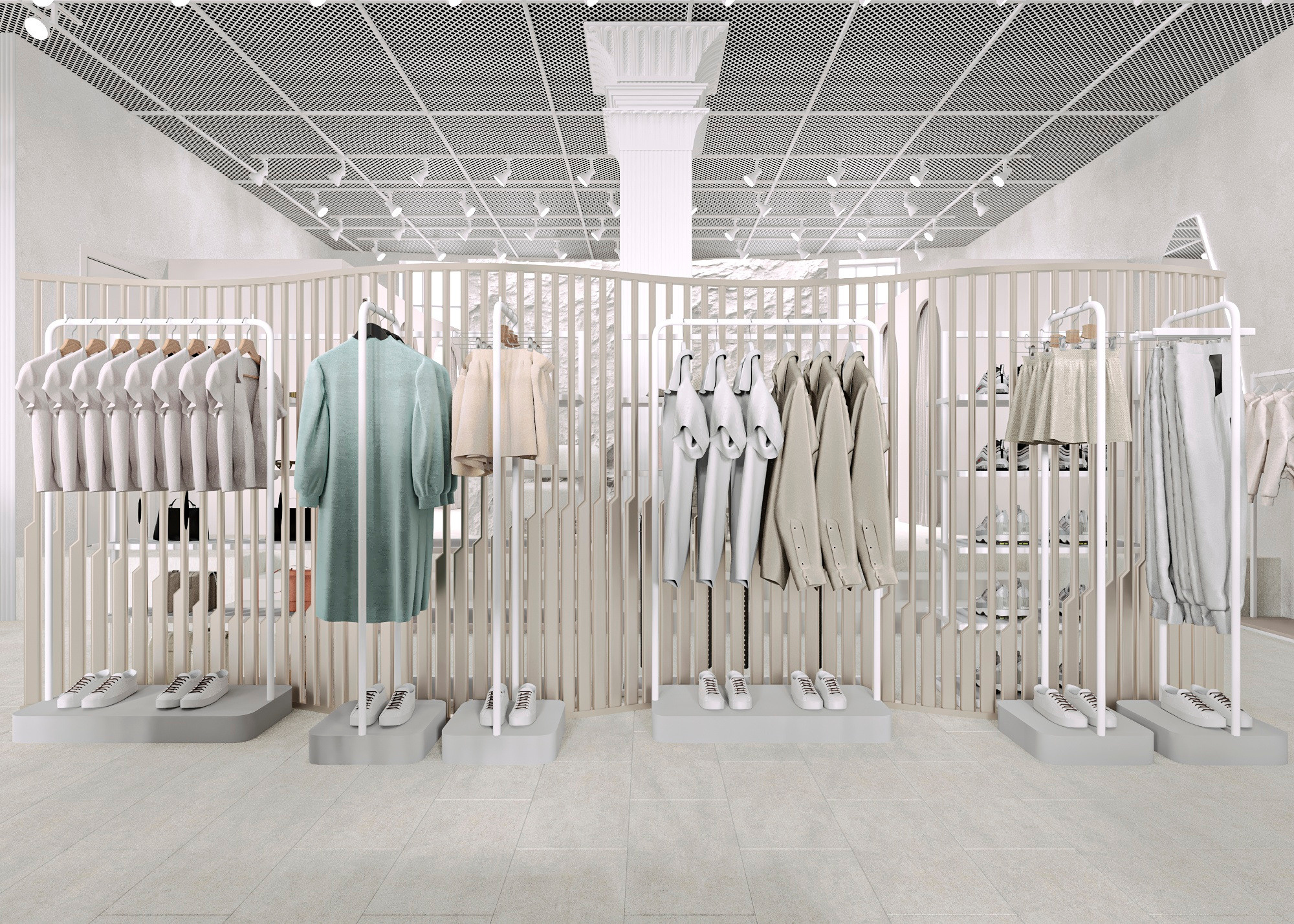 МАГАЗИН ОДЕЖДЫ INDRESS (МОСКВА) 185 КВ.М. Irina Balykina — Interior 3D Visualisation