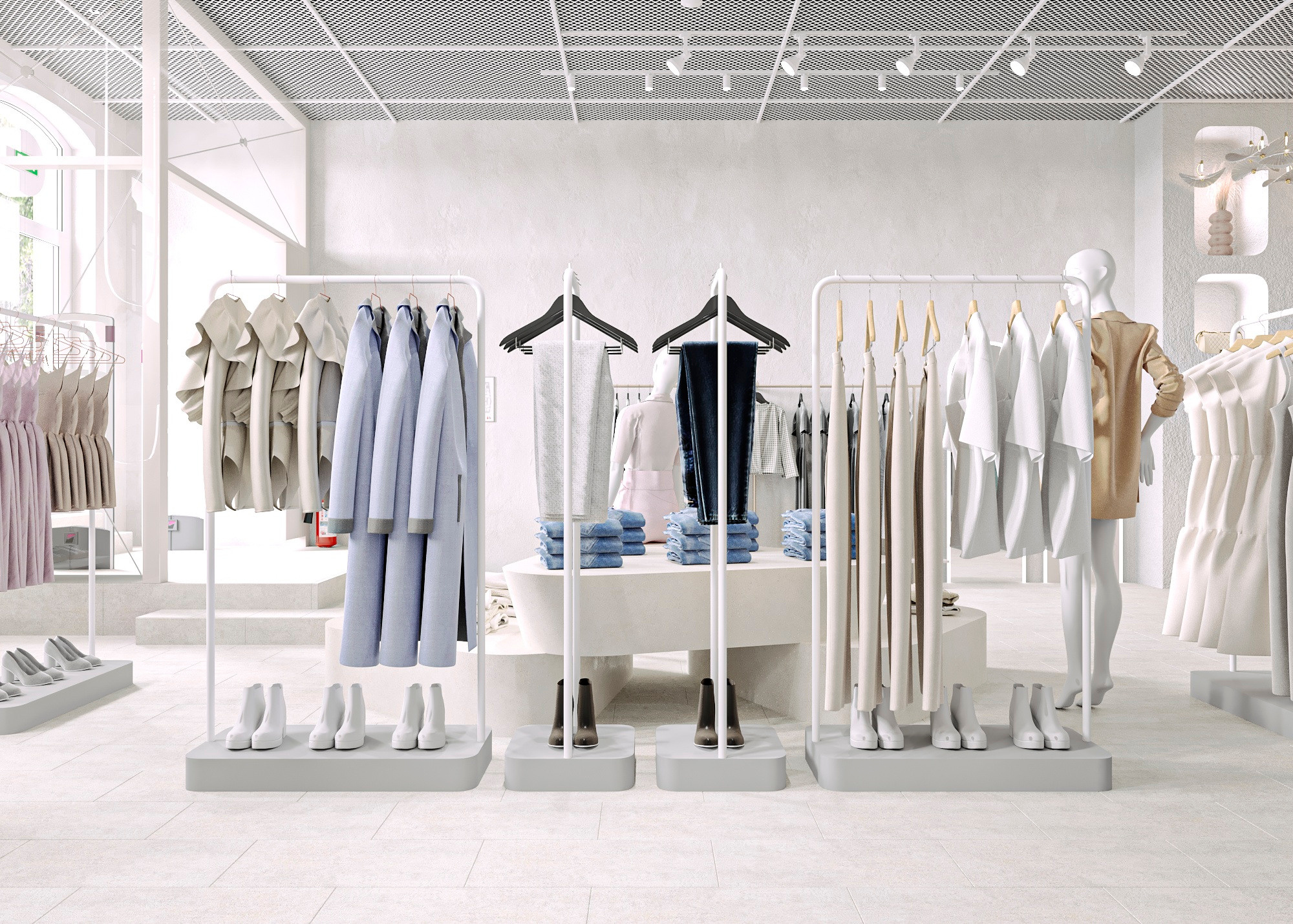 МАГАЗИН ОДЕЖДЫ INDRESS (МОСКВА) 185 КВ.М. Irina Balykina — Interior 3D Visualisation