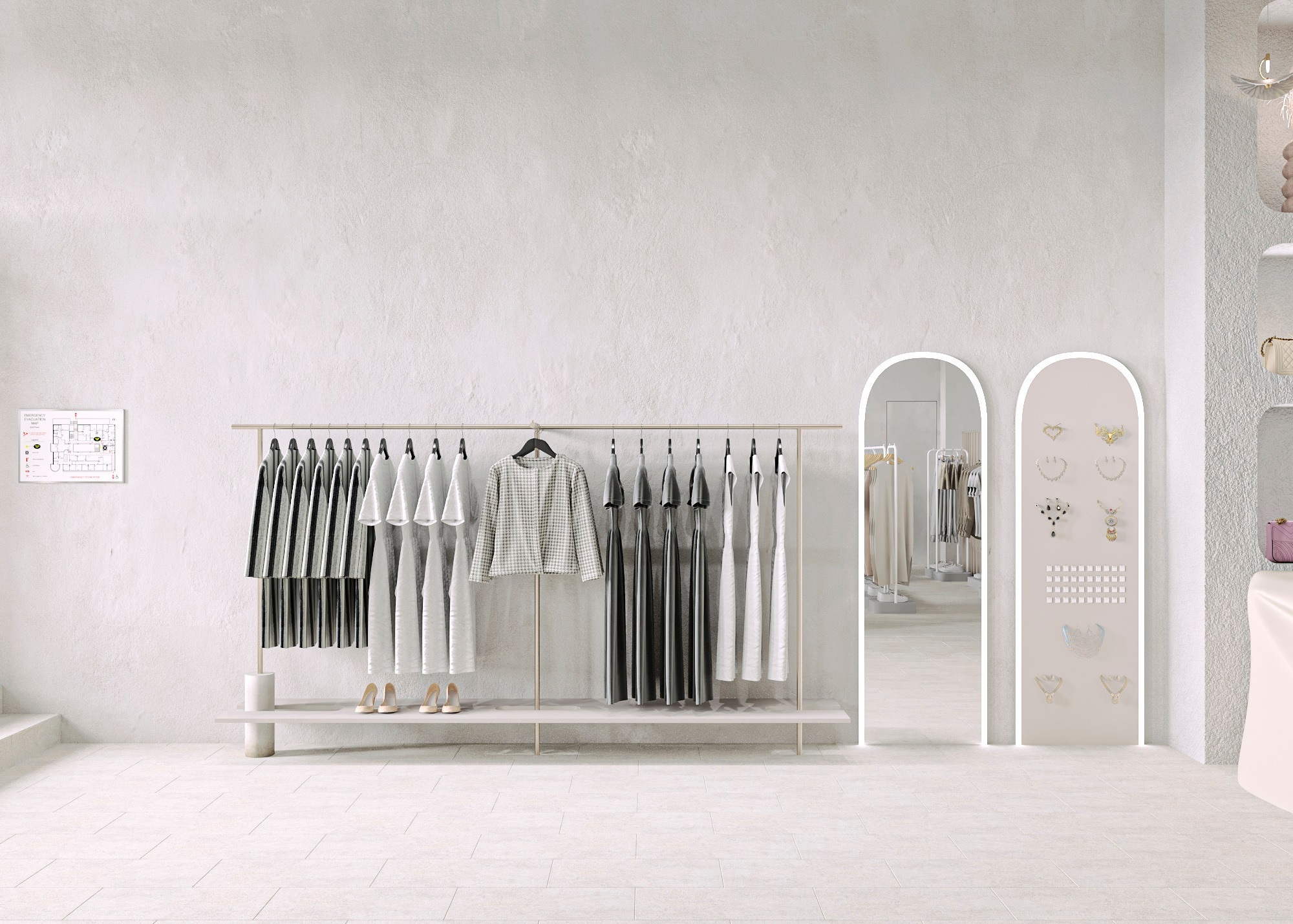 МАГАЗИН ОДЕЖДЫ INDRESS (МОСКВА) 185 КВ.М. Irina Balykina — Interior 3D Visualisation