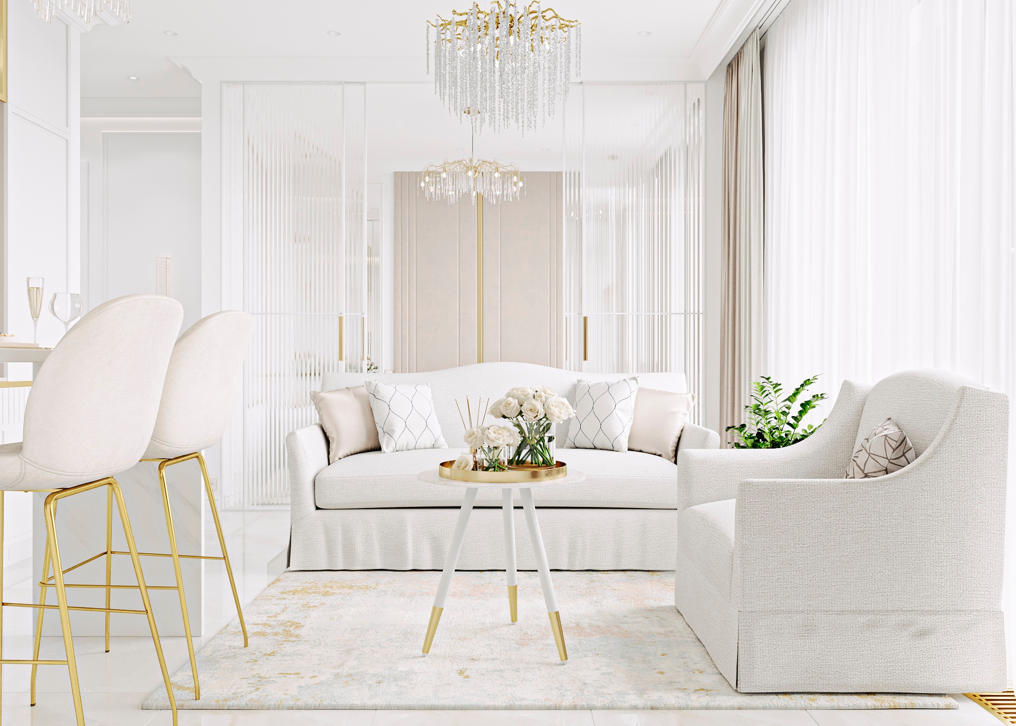 ЖК ФИЛИСИТИ (МОСКВА) 42 КВ.М. Irina Balykina — Interior 3D Visualisation