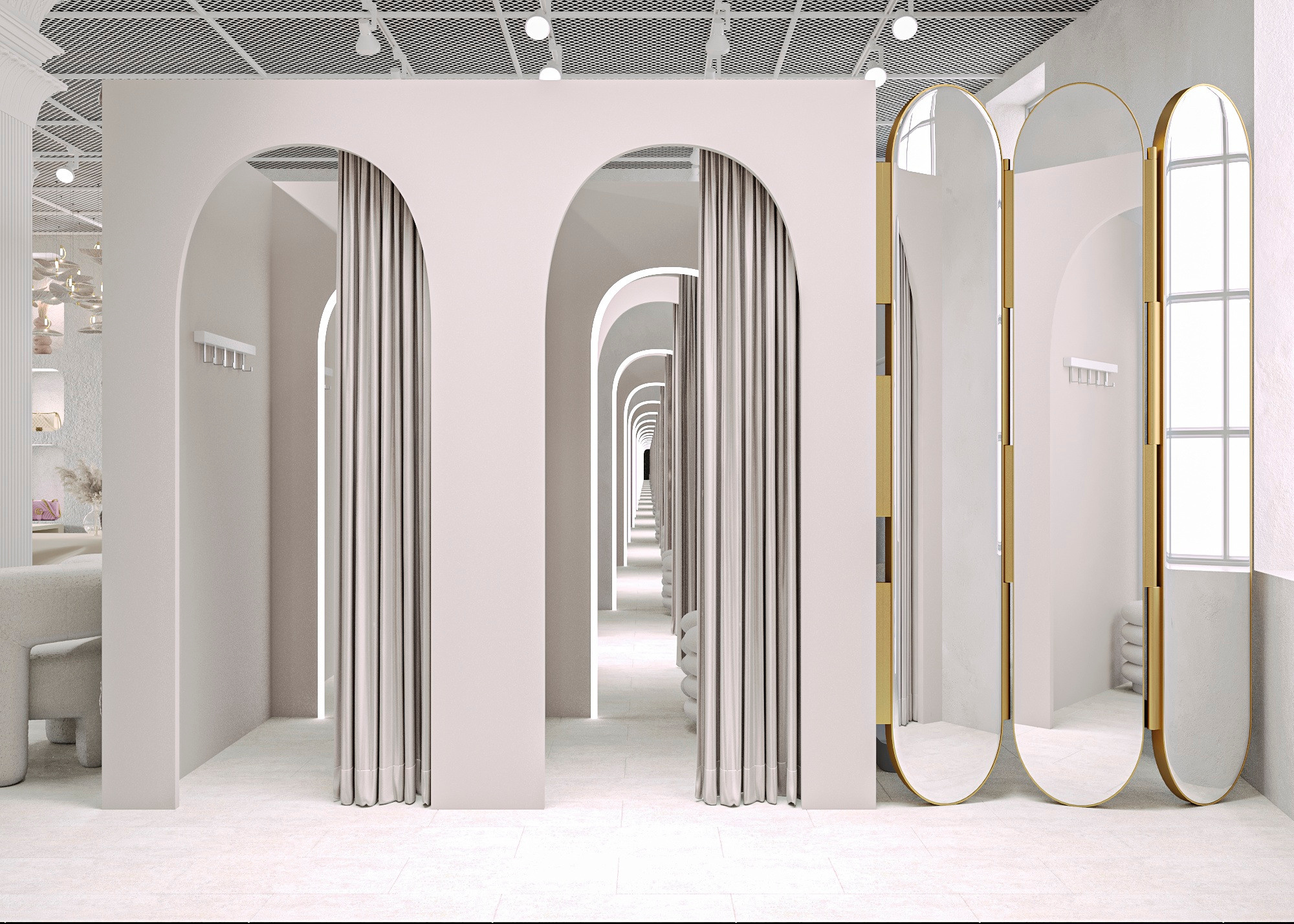 МАГАЗИН ОДЕЖДЫ INDRESS (МОСКВА) 185 КВ.М. Irina Balykina — Interior 3D Visualisation