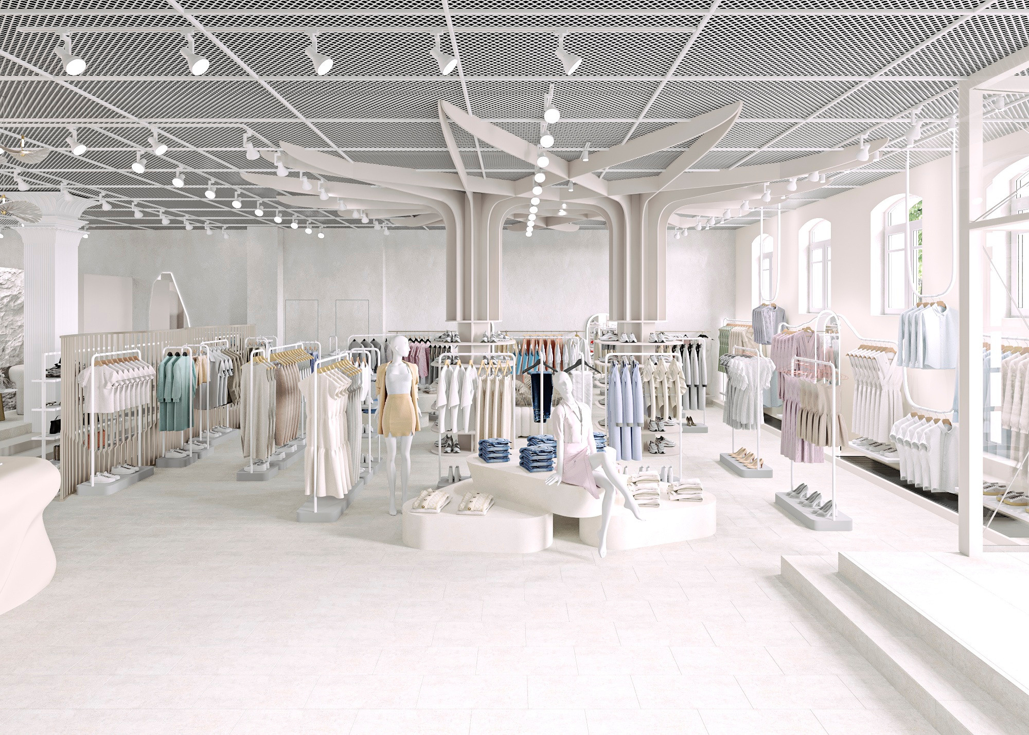 МАГАЗИН ОДЕЖДЫ INDRESS (МОСКВА) 185 КВ.М. Irina Balykina — Interior 3D Visualisation