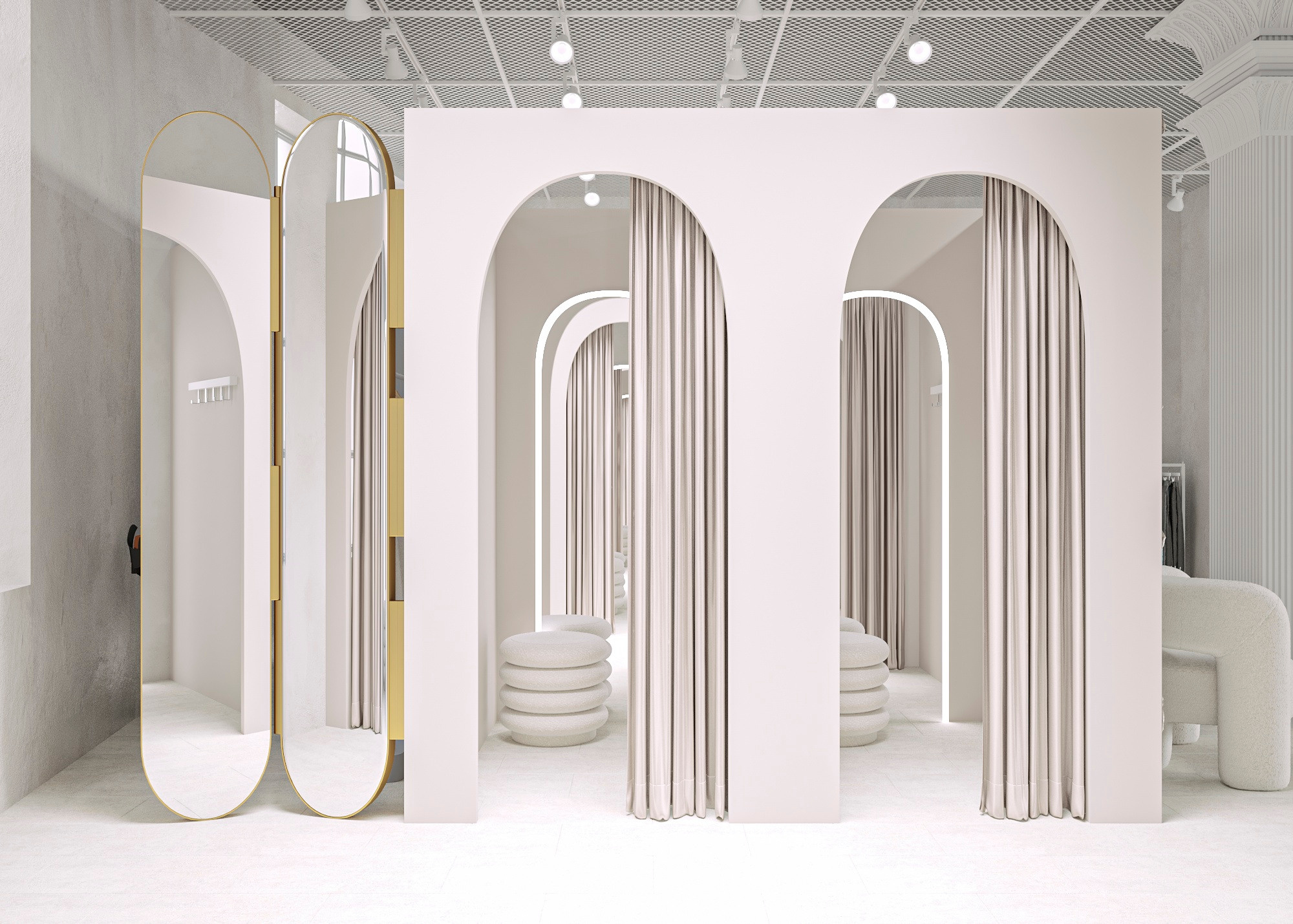 МАГАЗИН ОДЕЖДЫ INDRESS (МОСКВА) 185 КВ.М. Irina Balykina — Interior 3D Visualisation