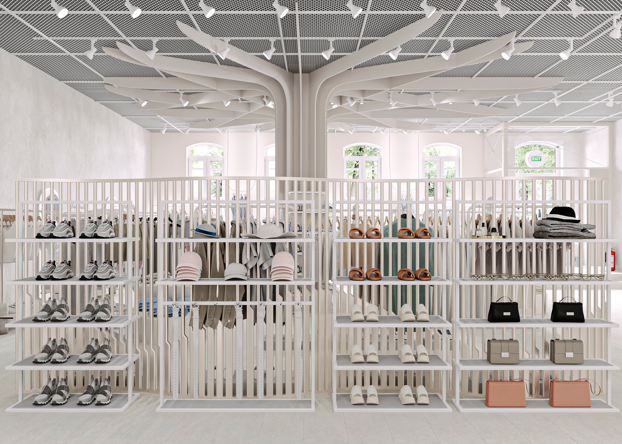 МАГАЗИН ОДЕЖДЫ INDRESS (МОСКВА) 185 КВ.М. Irina Balykina — Interior 3D Visualisation