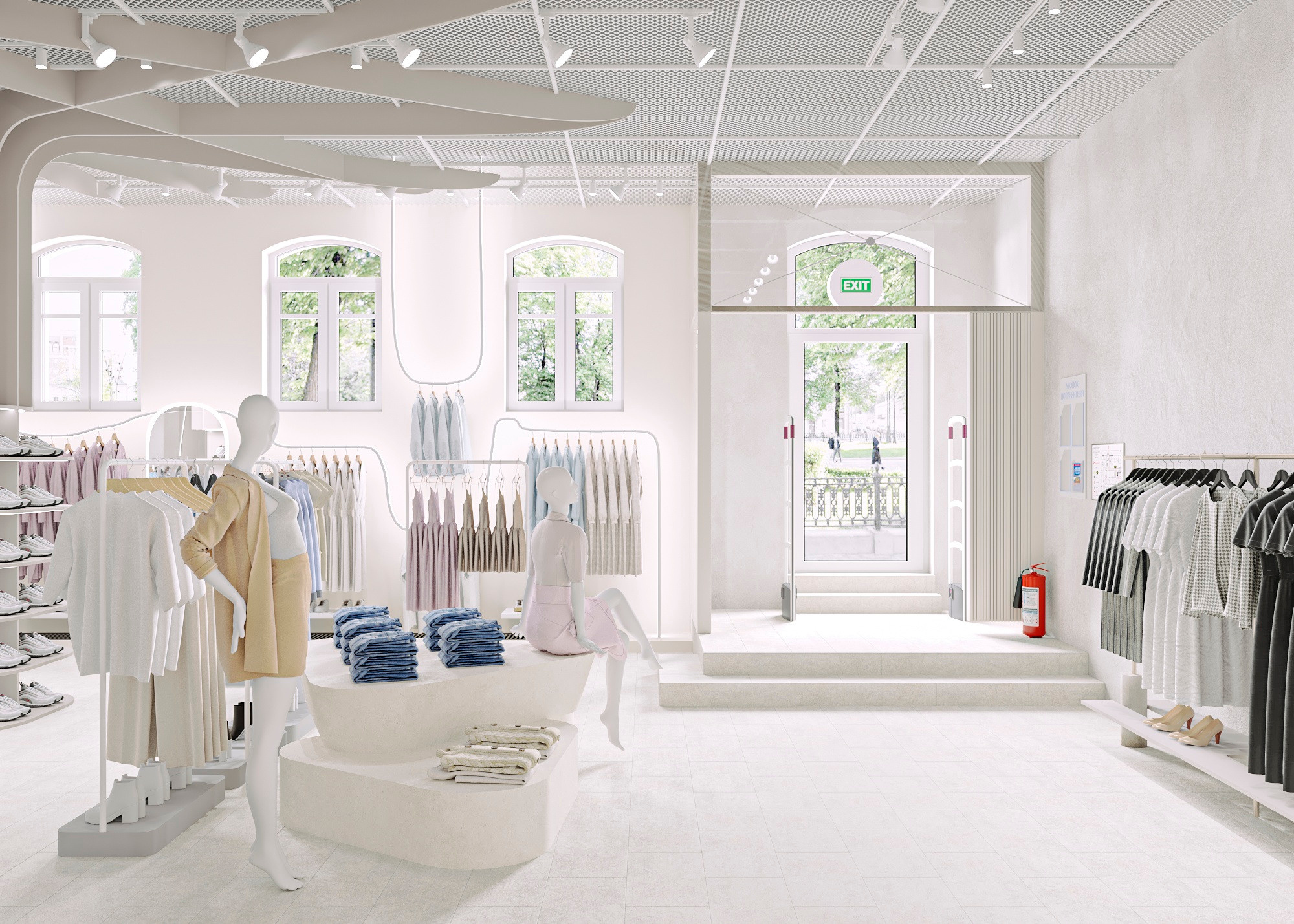 МАГАЗИН ОДЕЖДЫ INDRESS (МОСКВА) 185 КВ.М. Irina Balykina — Interior 3D Visualisation