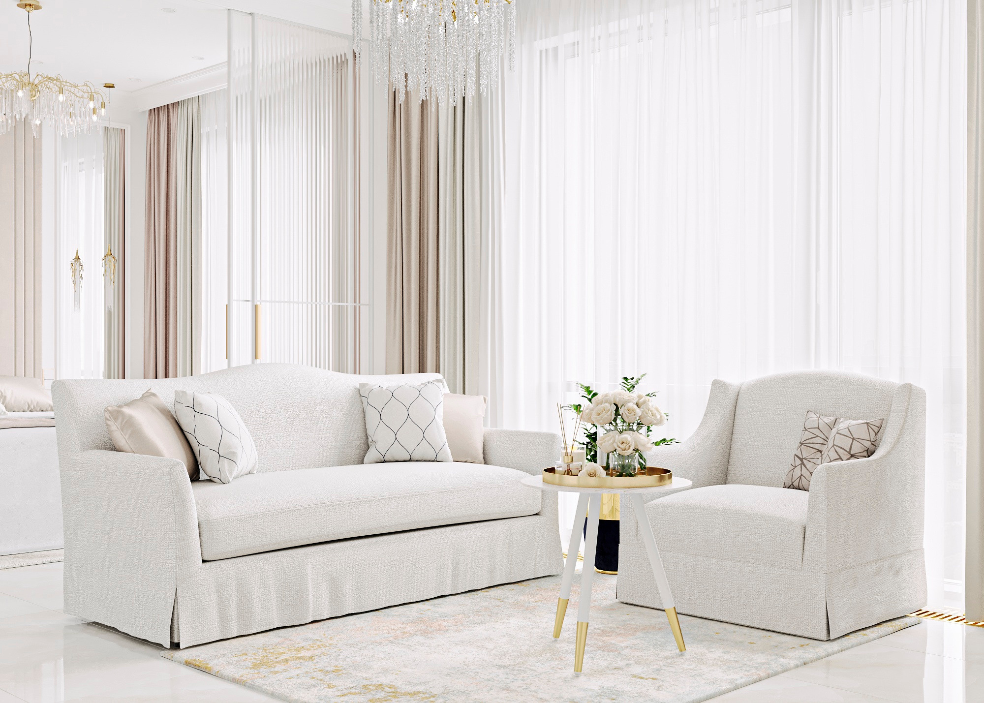 ЖК ФИЛИСИТИ (МОСКВА) 42 КВ.М. Irina Balykina — Interior 3D Visualisation