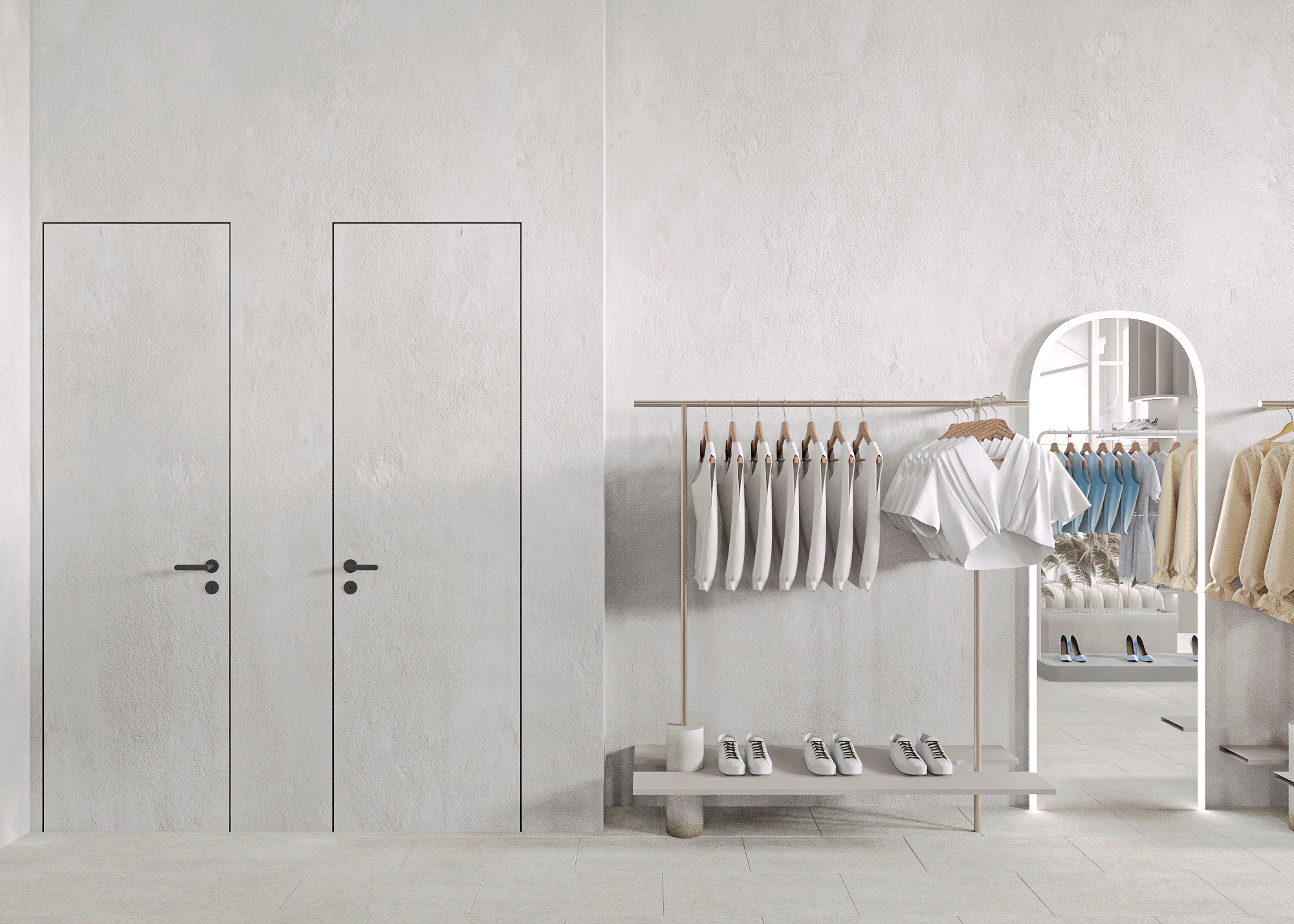 МАГАЗИН ОДЕЖДЫ INDRESS (МОСКВА) 185 КВ.М. Irina Balykina — Interior 3D Visualisation