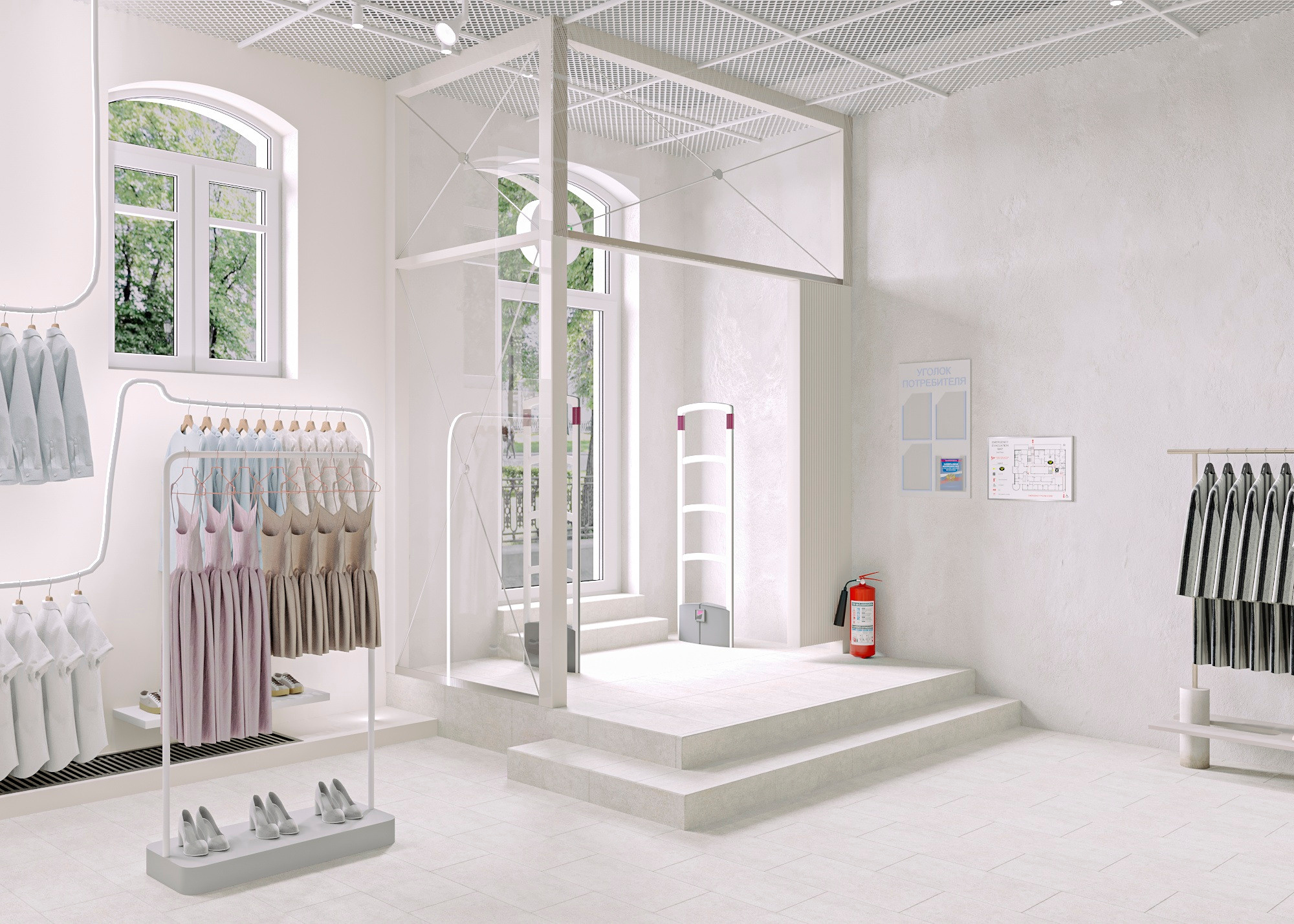 МАГАЗИН ОДЕЖДЫ INDRESS (МОСКВА) 185 КВ.М. Irina Balykina — Interior 3D Visualisation